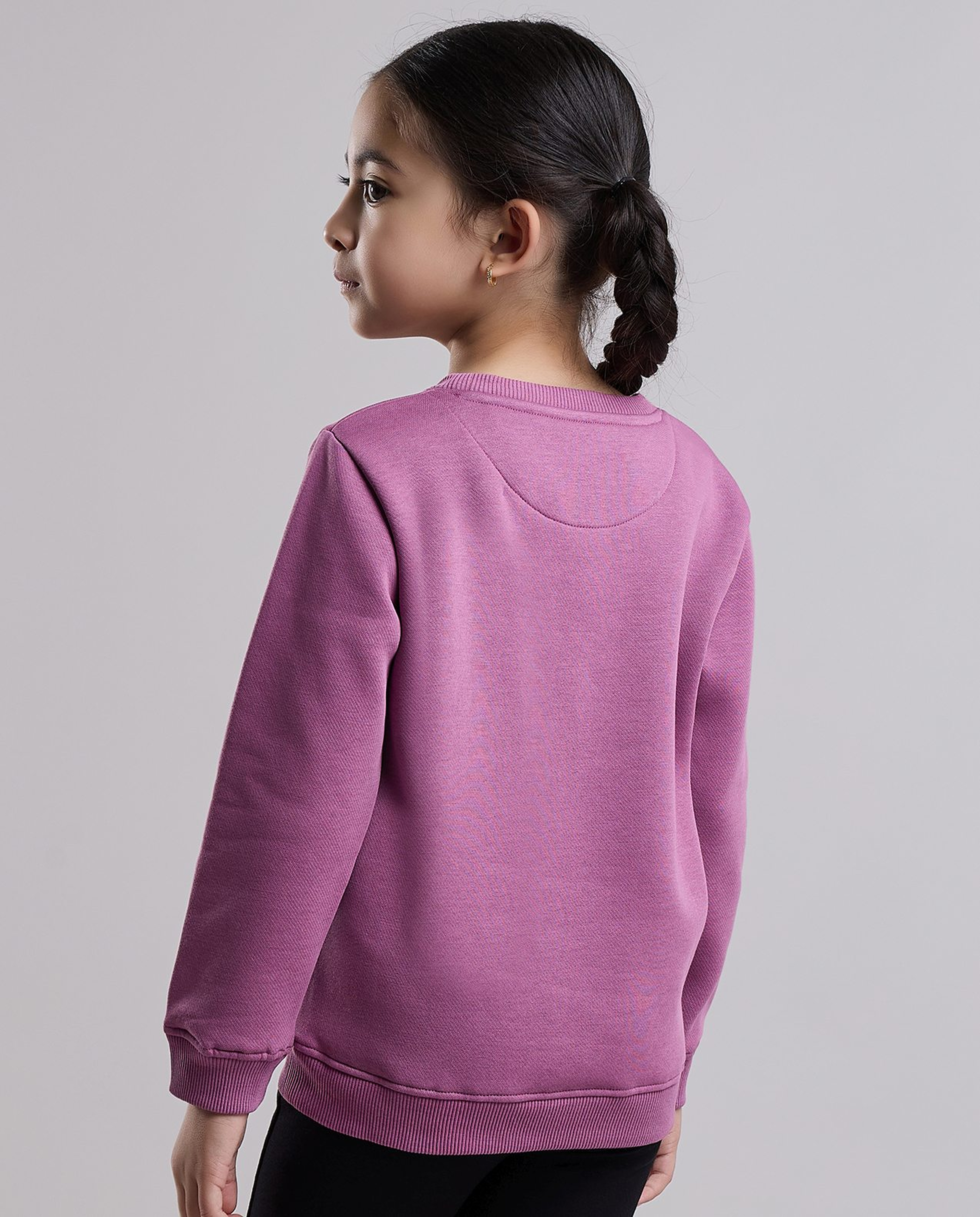 Printed Sweatshirt with Crew Neck and Long Sleeves