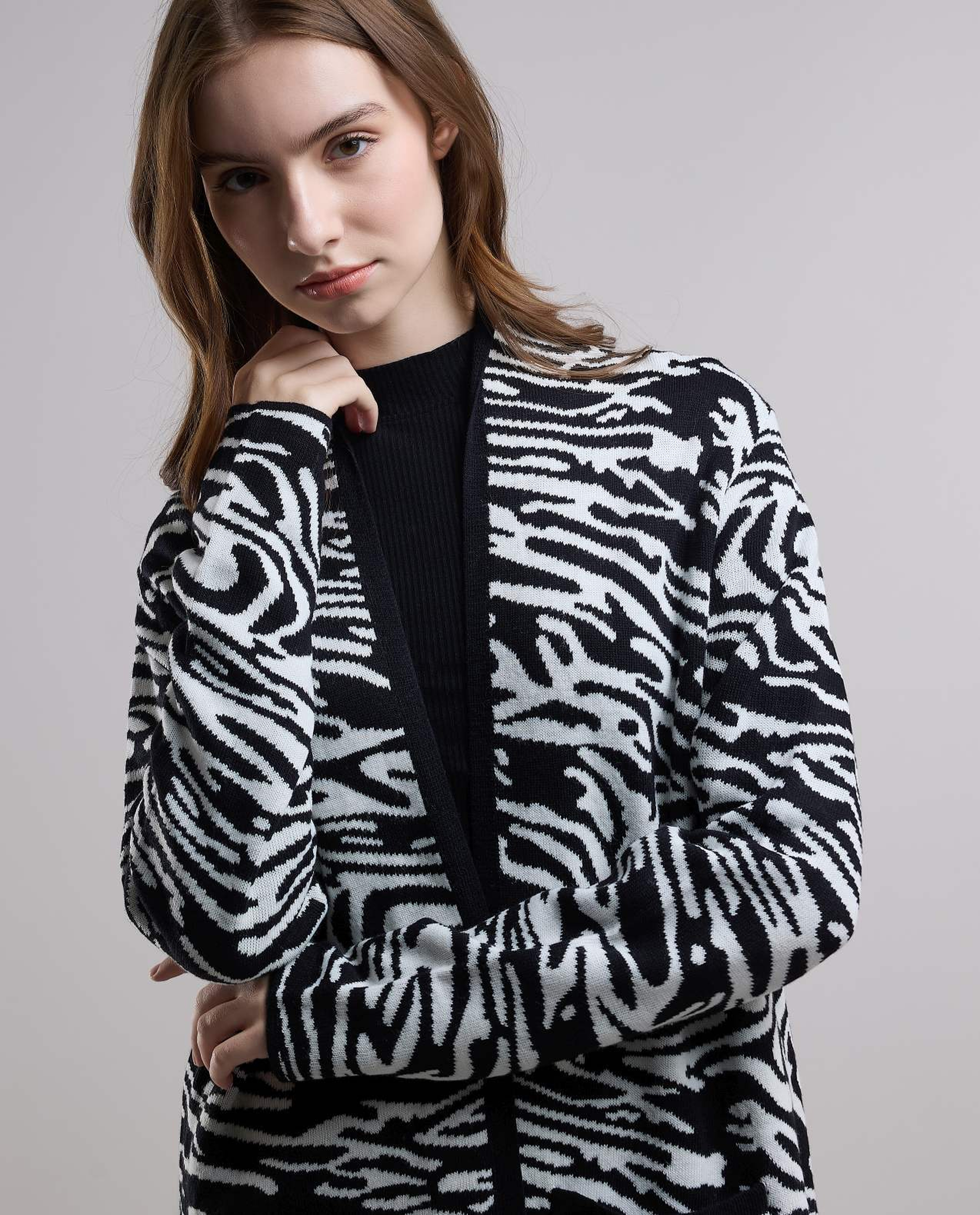 Animal Patterned Shrug