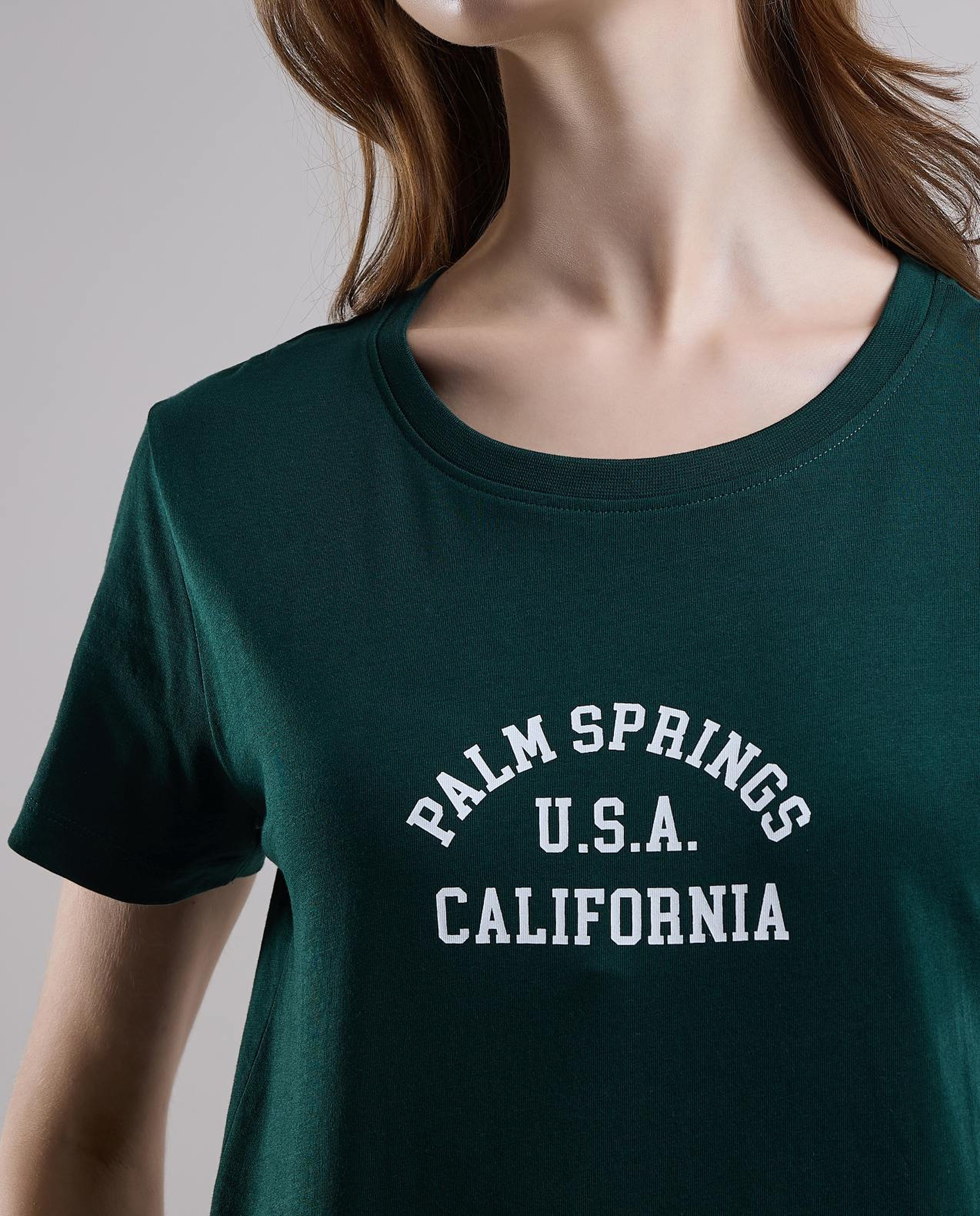 Typography Printed T-Shirt with Crew Neck and Short Sleeves