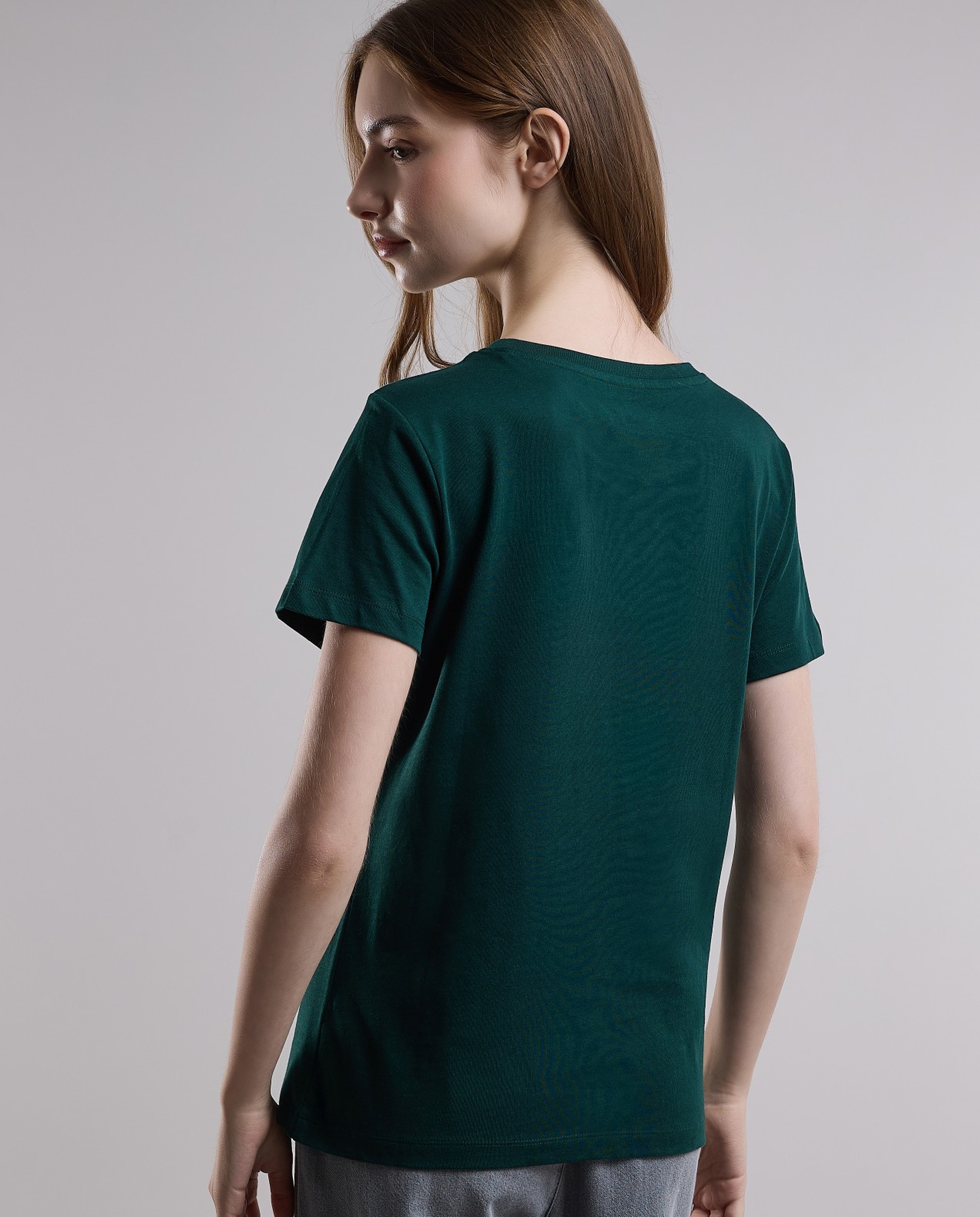 Typography Printed T-Shirt with Crew Neck and Short Sleeves