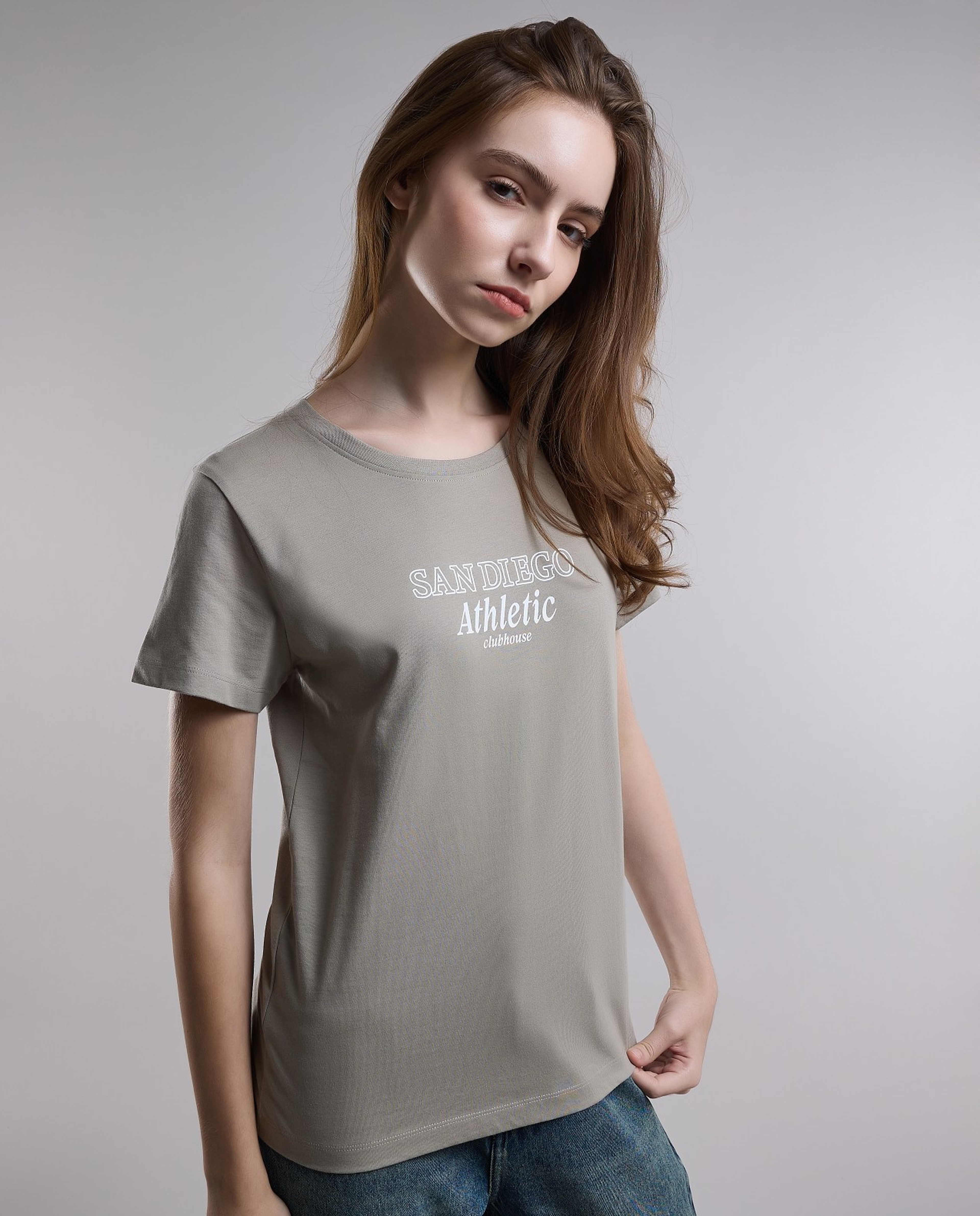 Typography Printed T-Shirt with Crew Neck and Short Sleeves