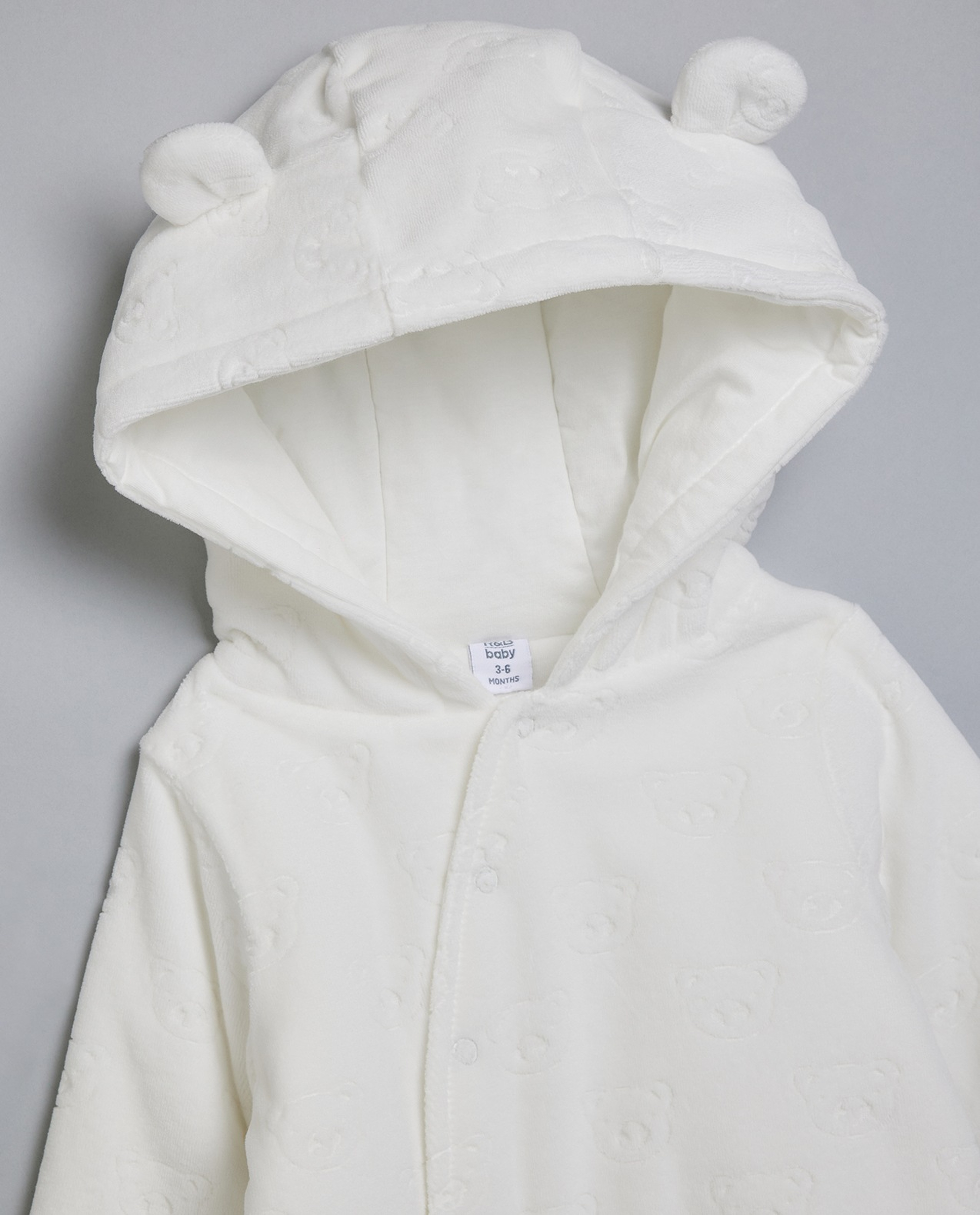 Solid Hooded Sleepsuit