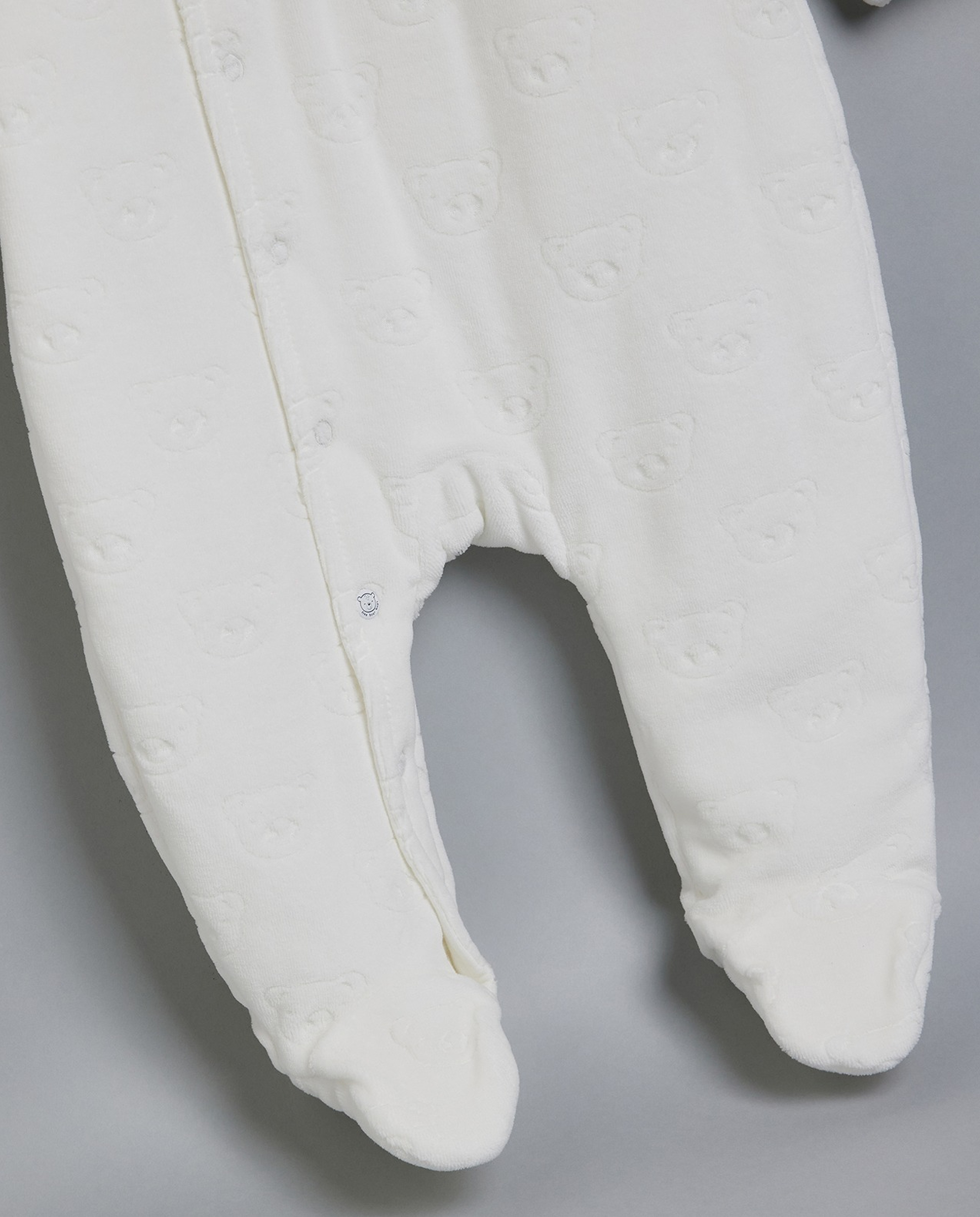 Solid Hooded Sleepsuit