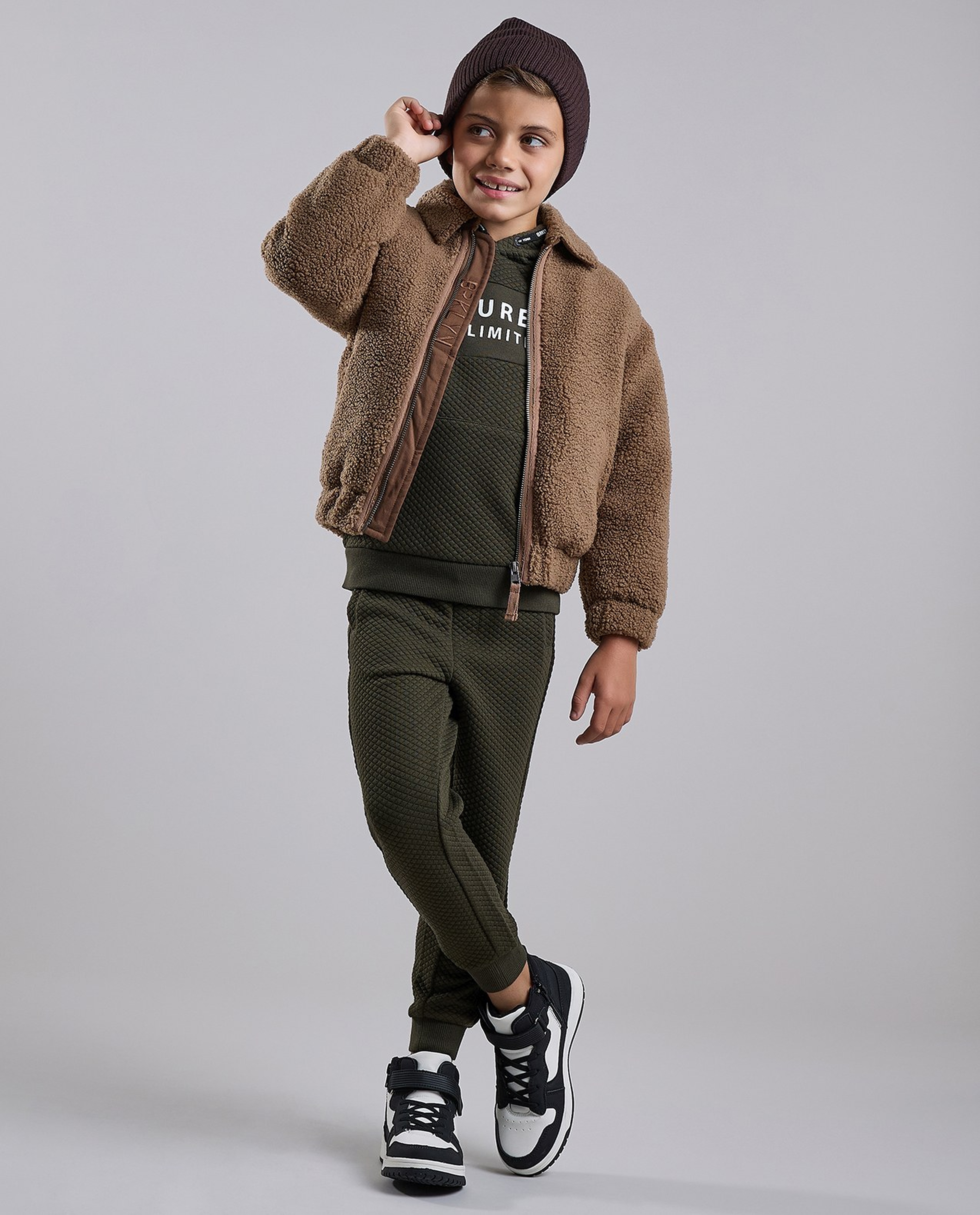 Sherpa Jacket with Zipper Closure