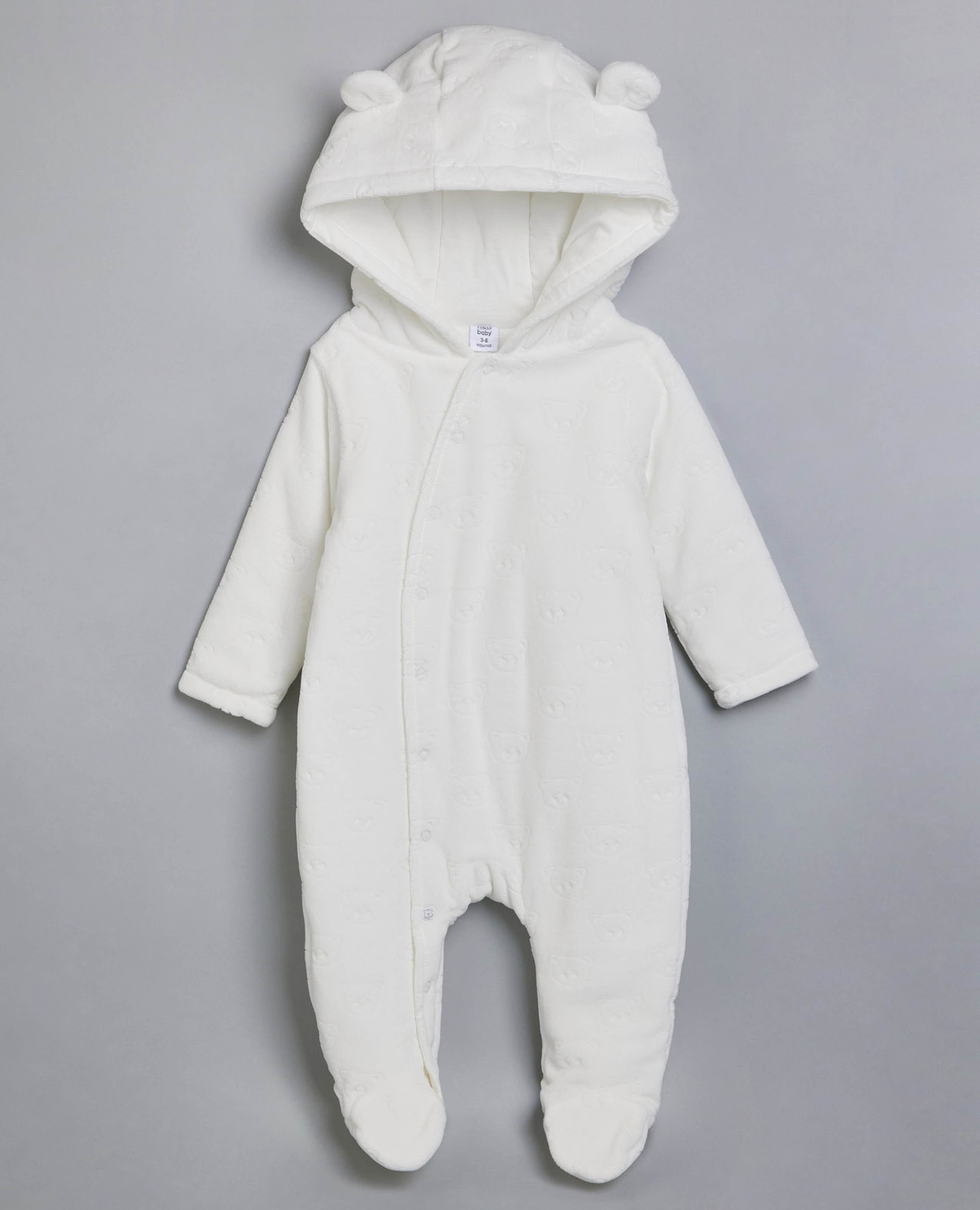 Solid Hooded Sleepsuit