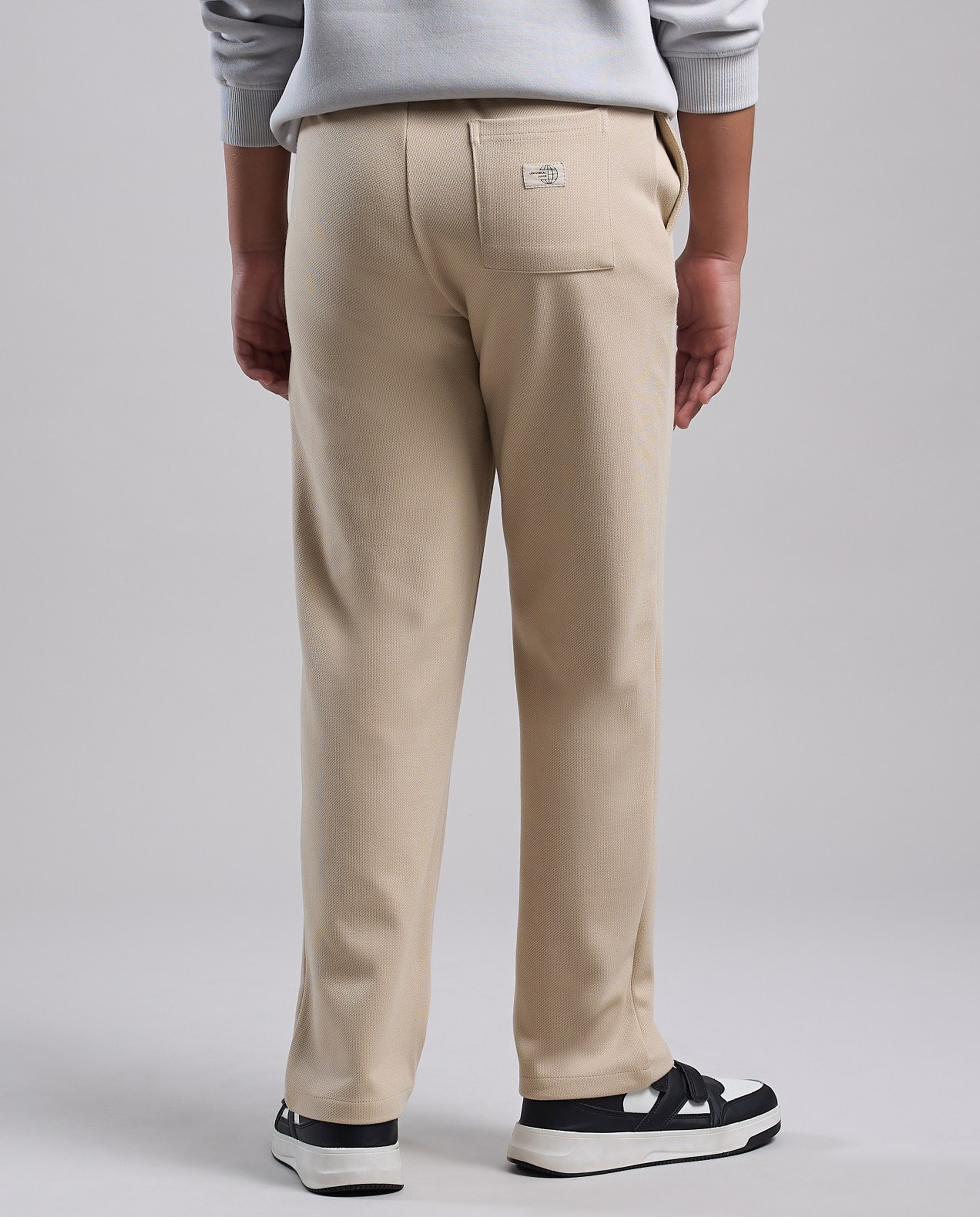 Solid Sweatpants with Drawstring Waist