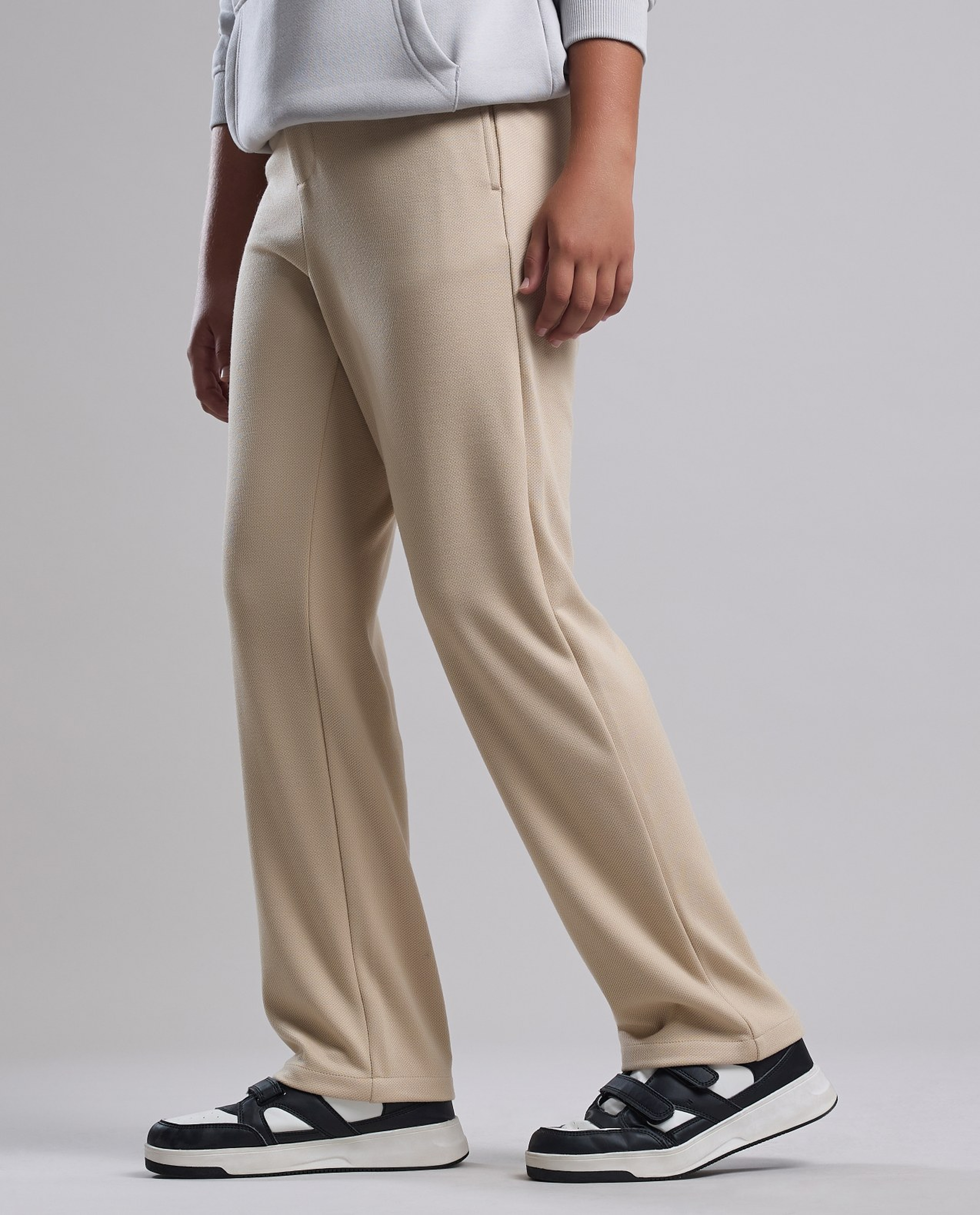 Solid Sweatpants with Drawstring Waist