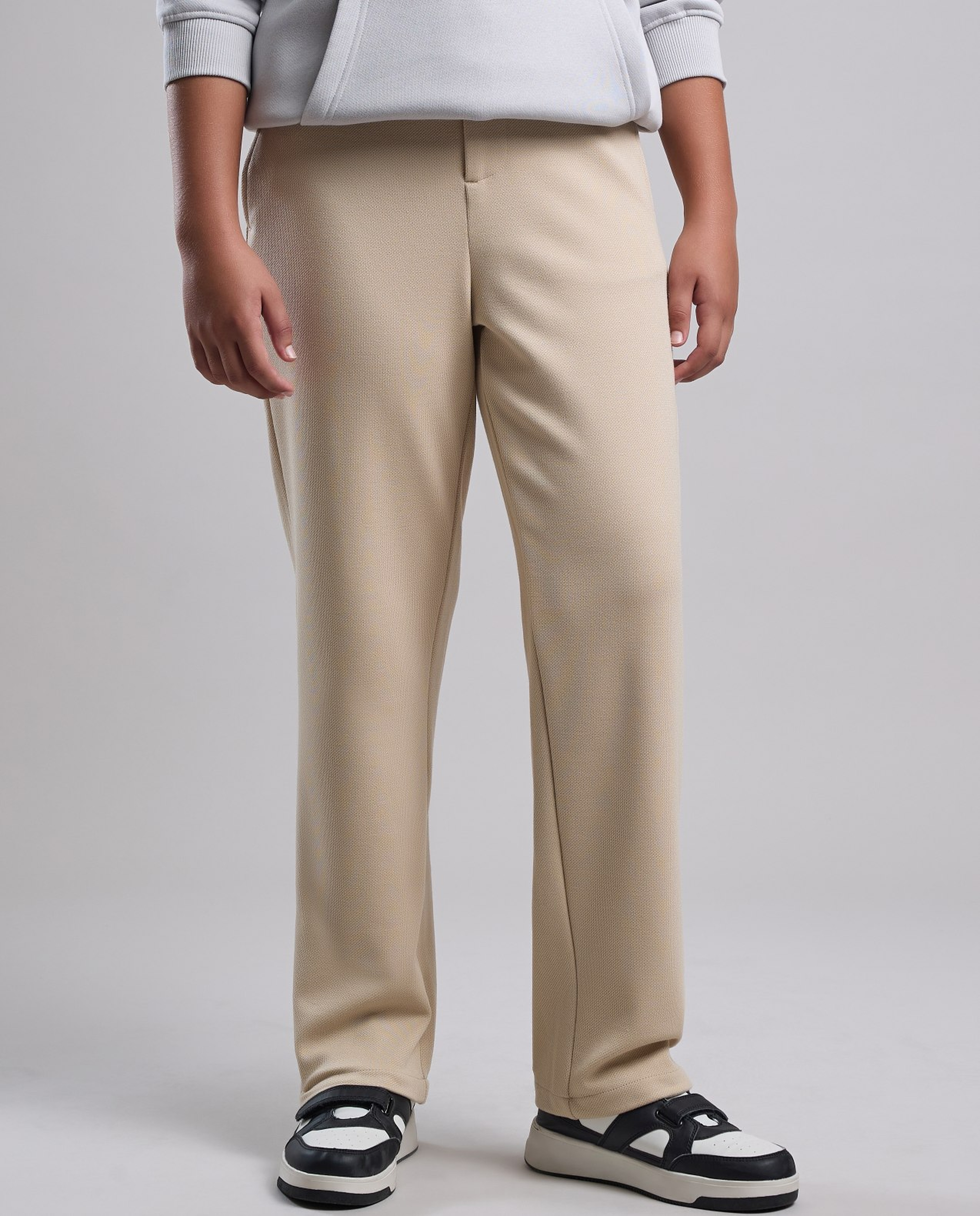 Solid Sweatpants with Drawstring Waist