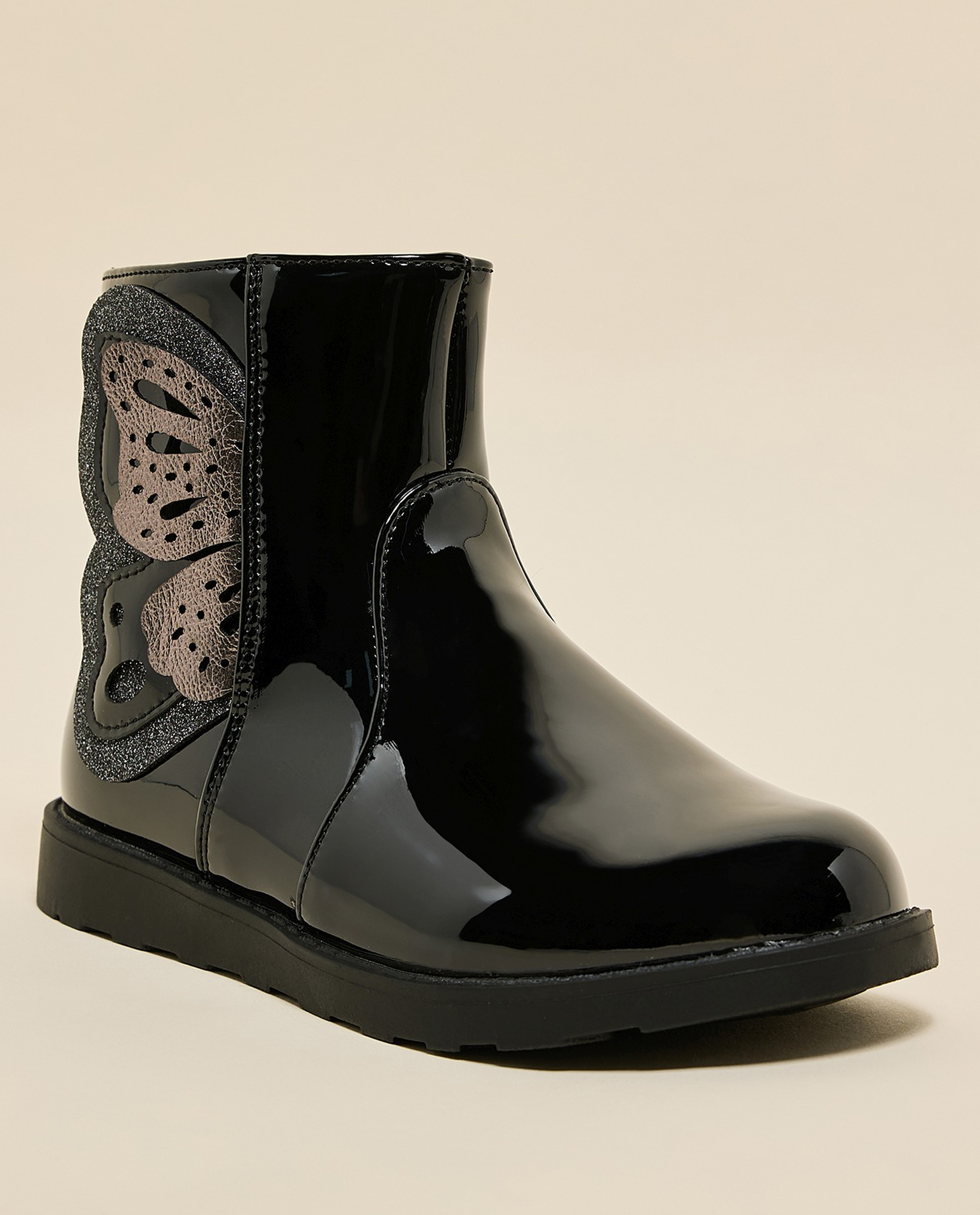 Applique Detail Ankle Boots