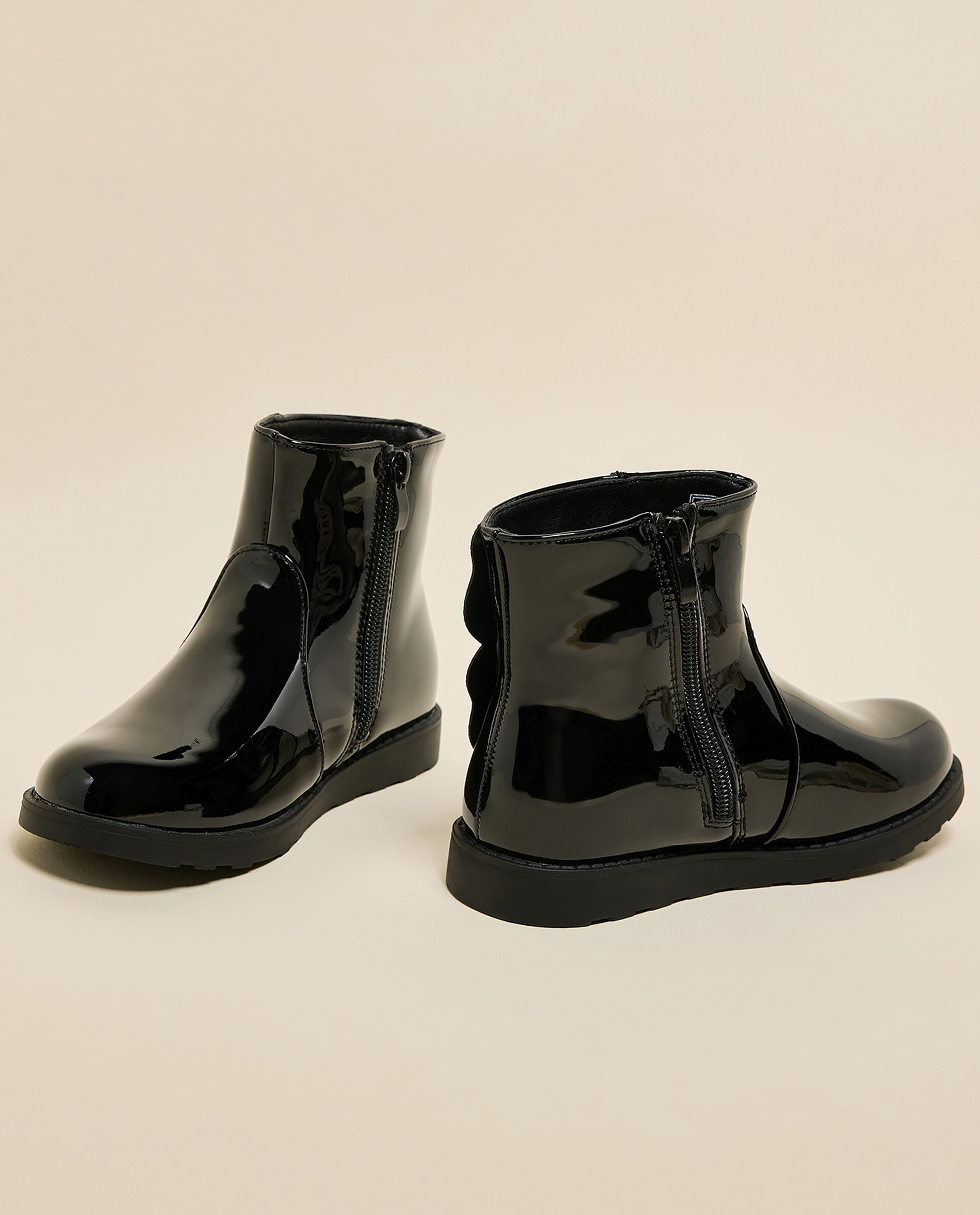 Applique Detail Ankle Boots