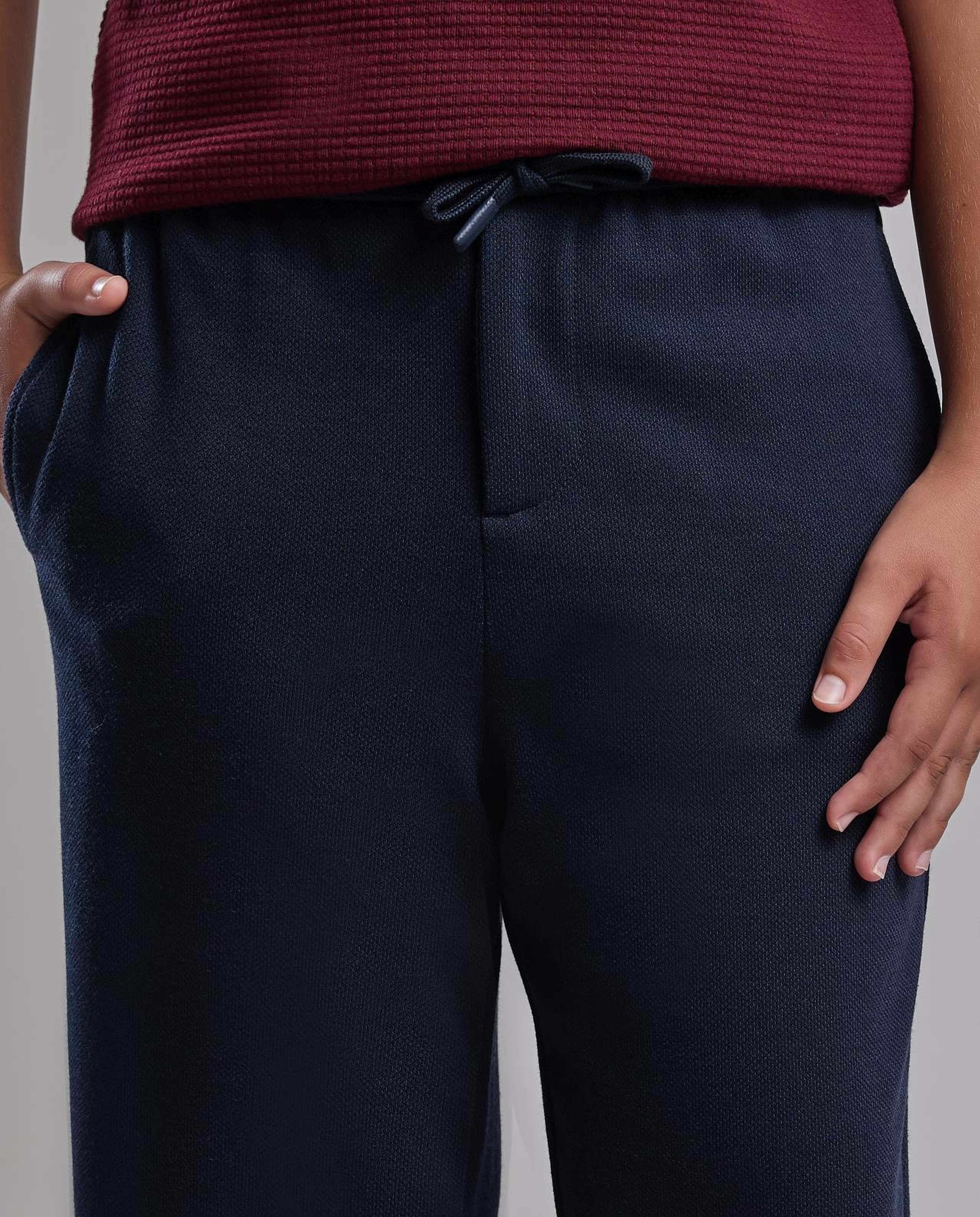 Solid Sweatpants with Drawstring Waist