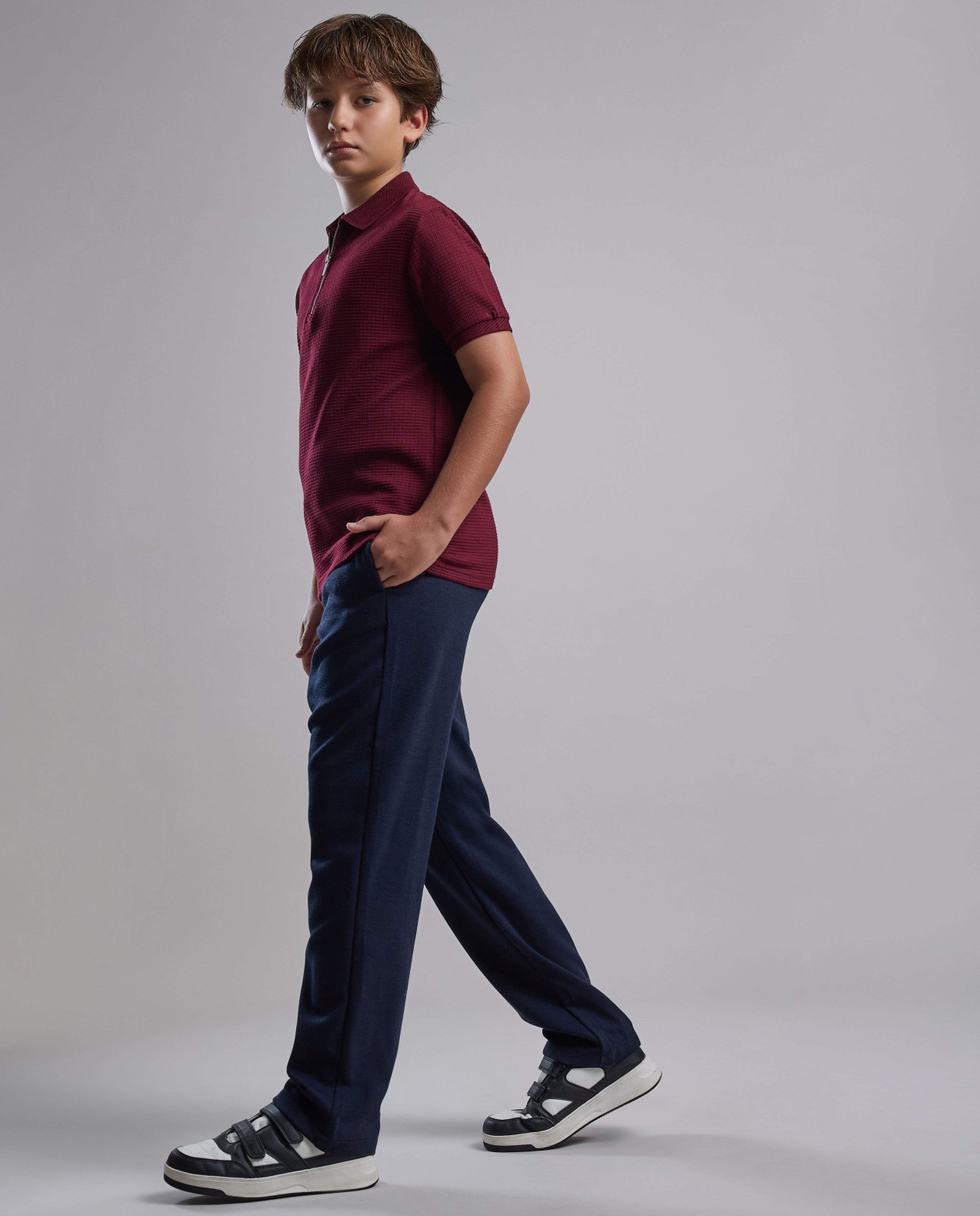 Solid Sweatpants with Drawstring Waist