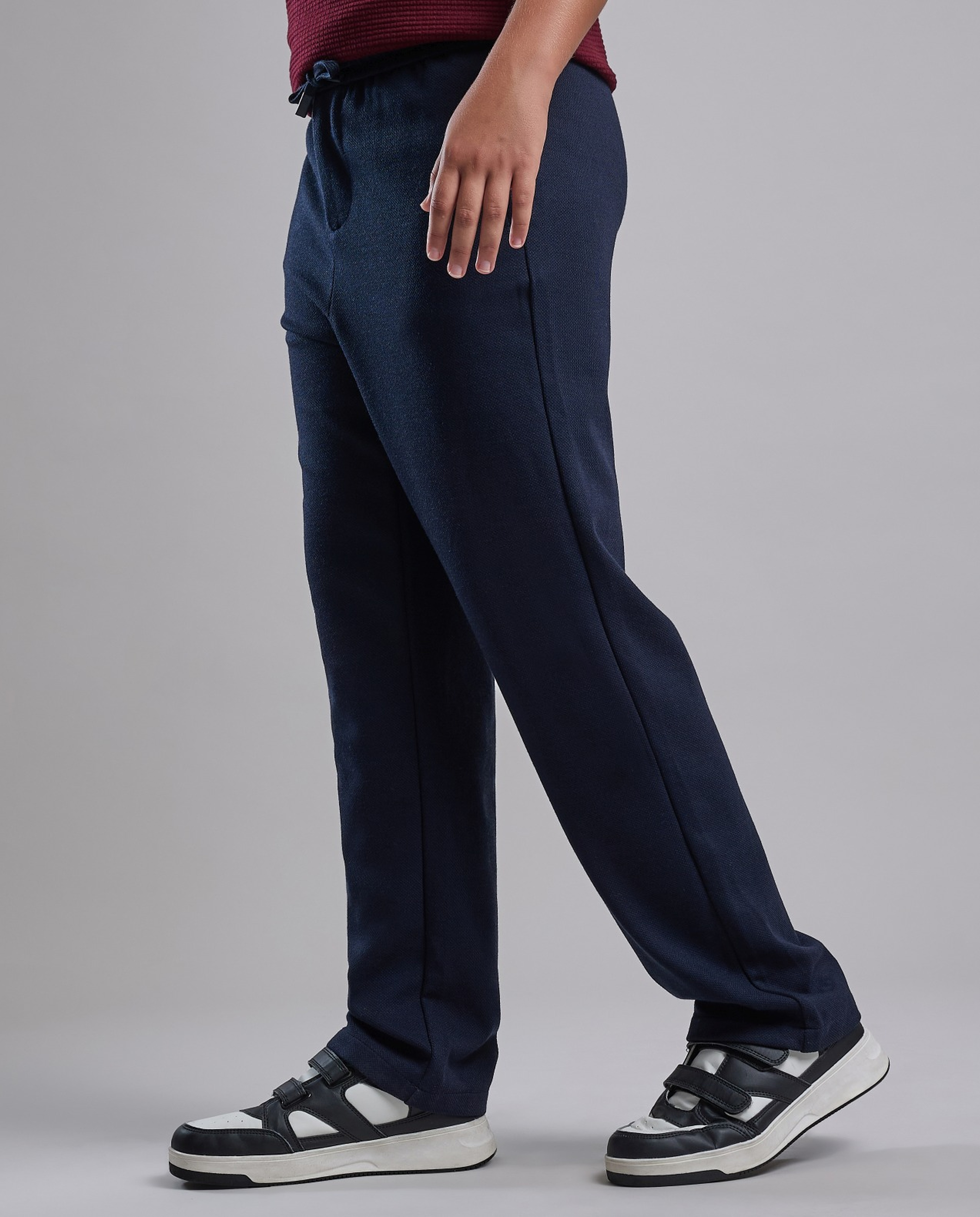 Solid Sweatpants with Drawstring Waist