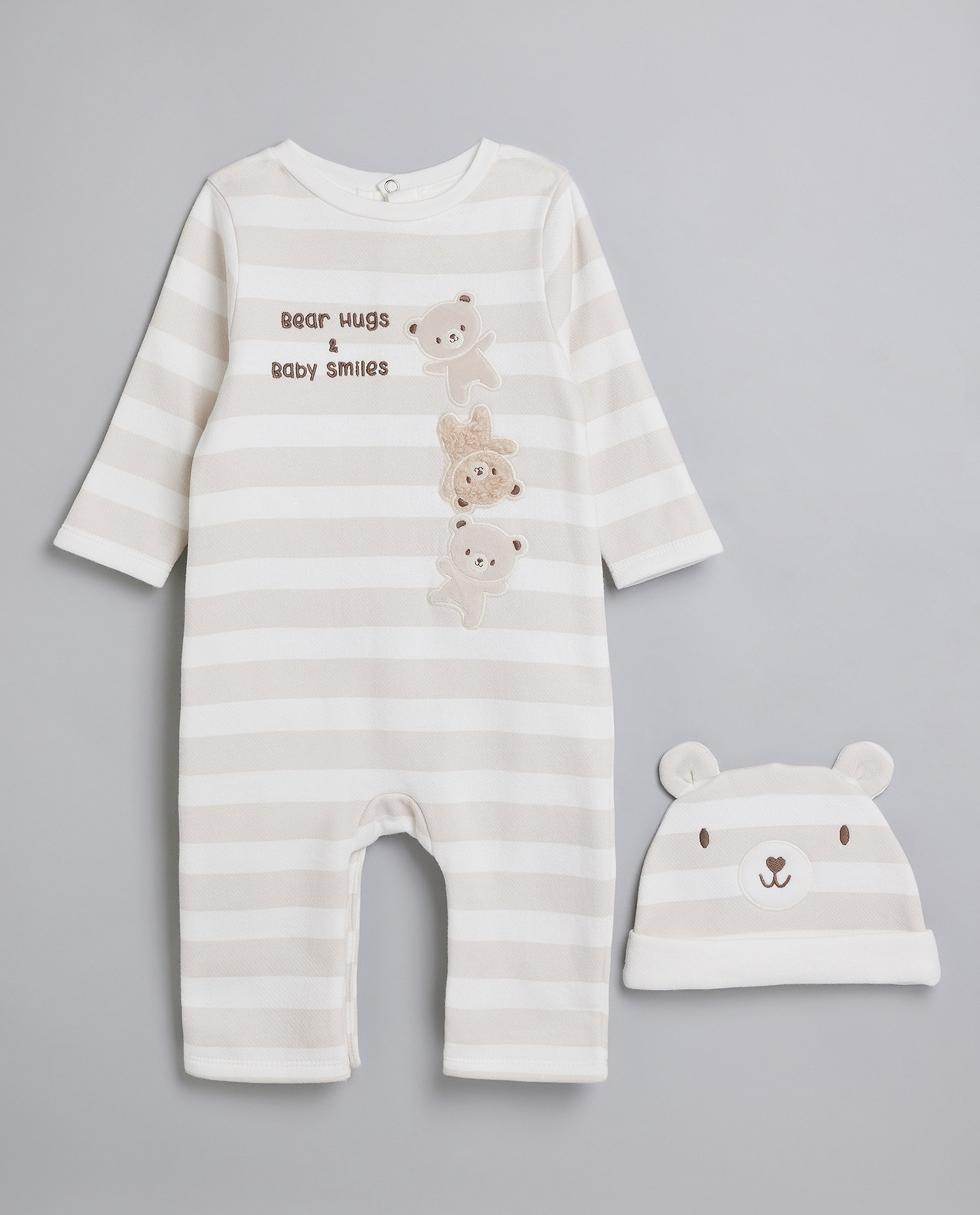 Striped Sleepsit with Cap