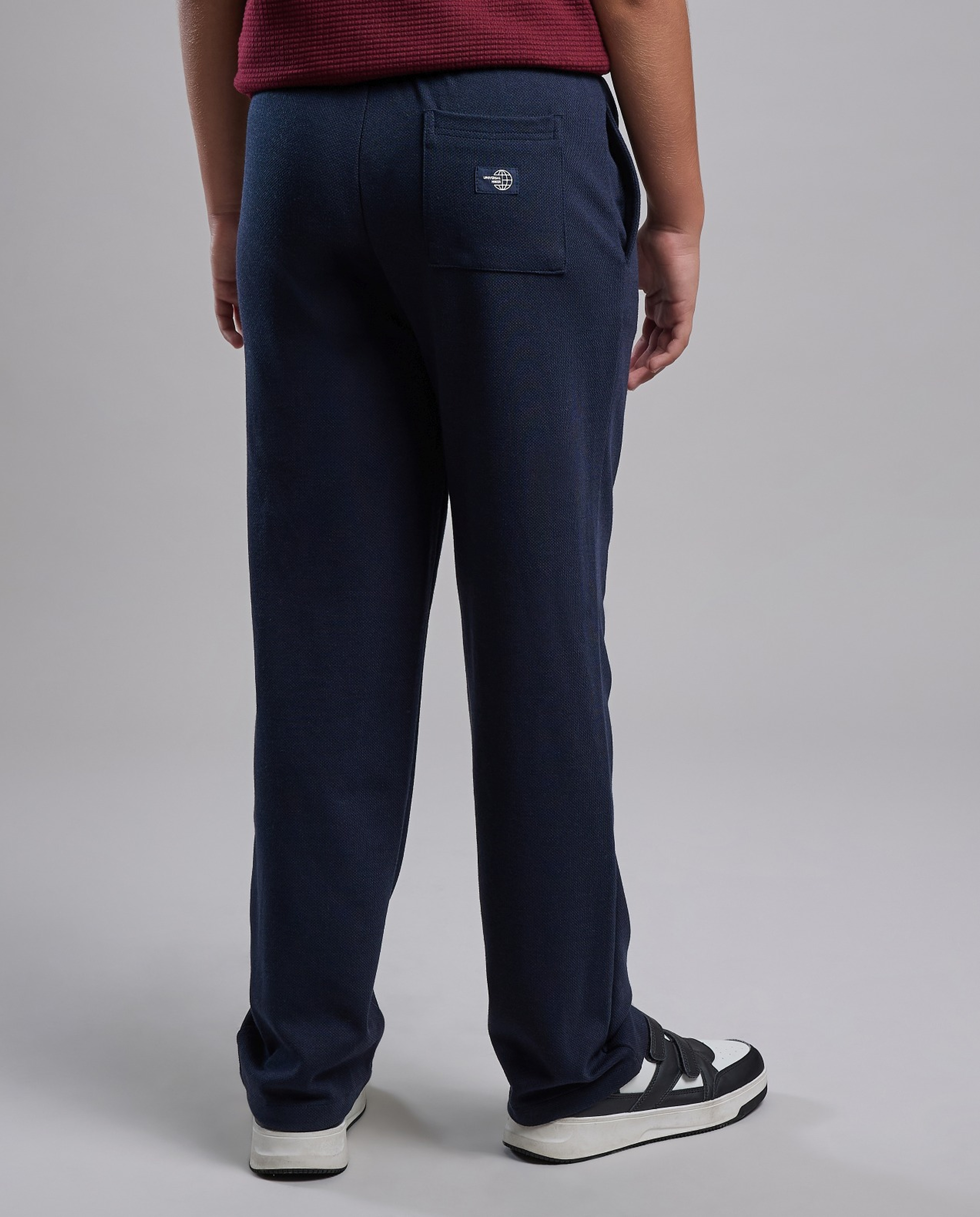 Solid Sweatpants with Drawstring Waist