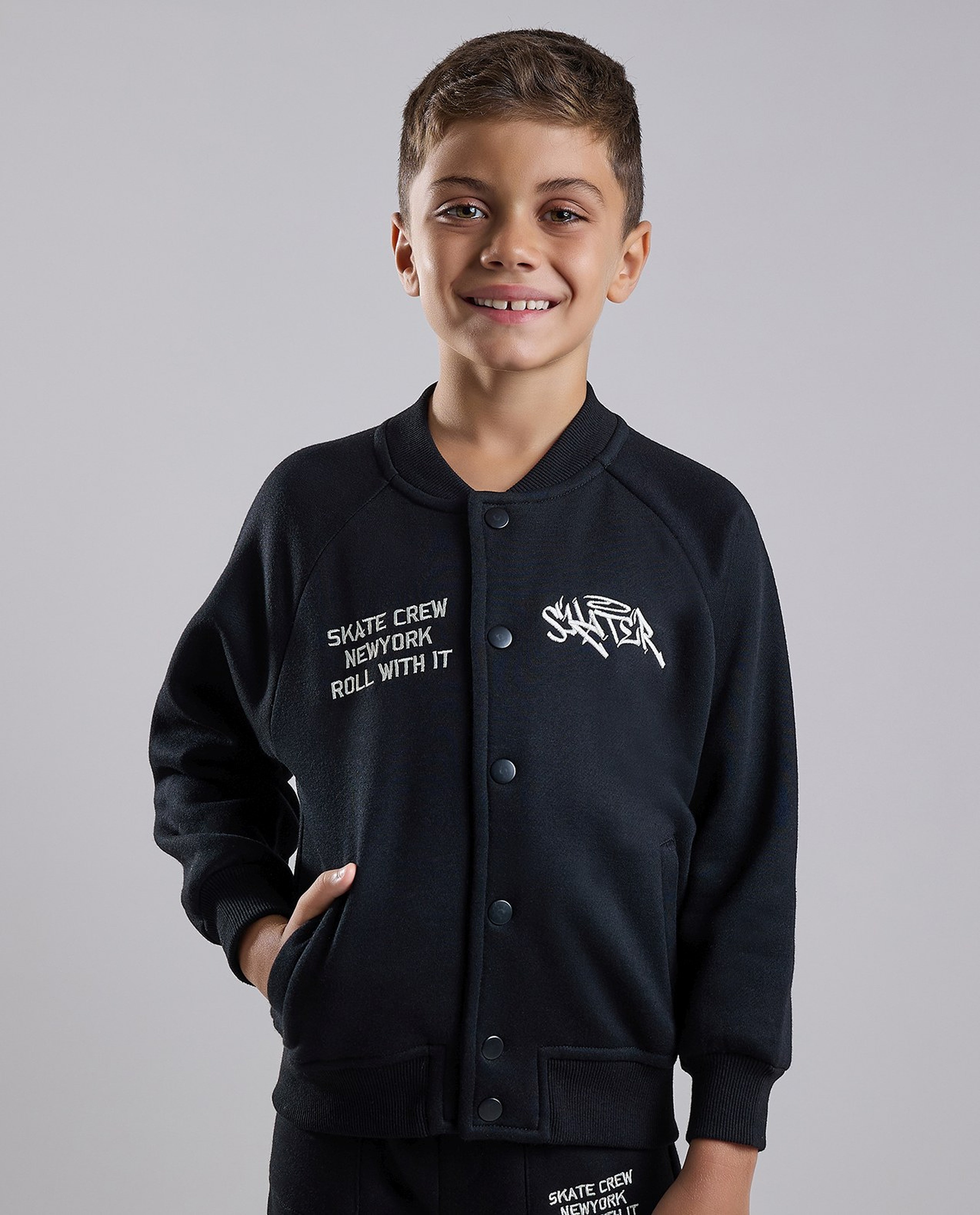 Printed Hooded Sweatsuit Set