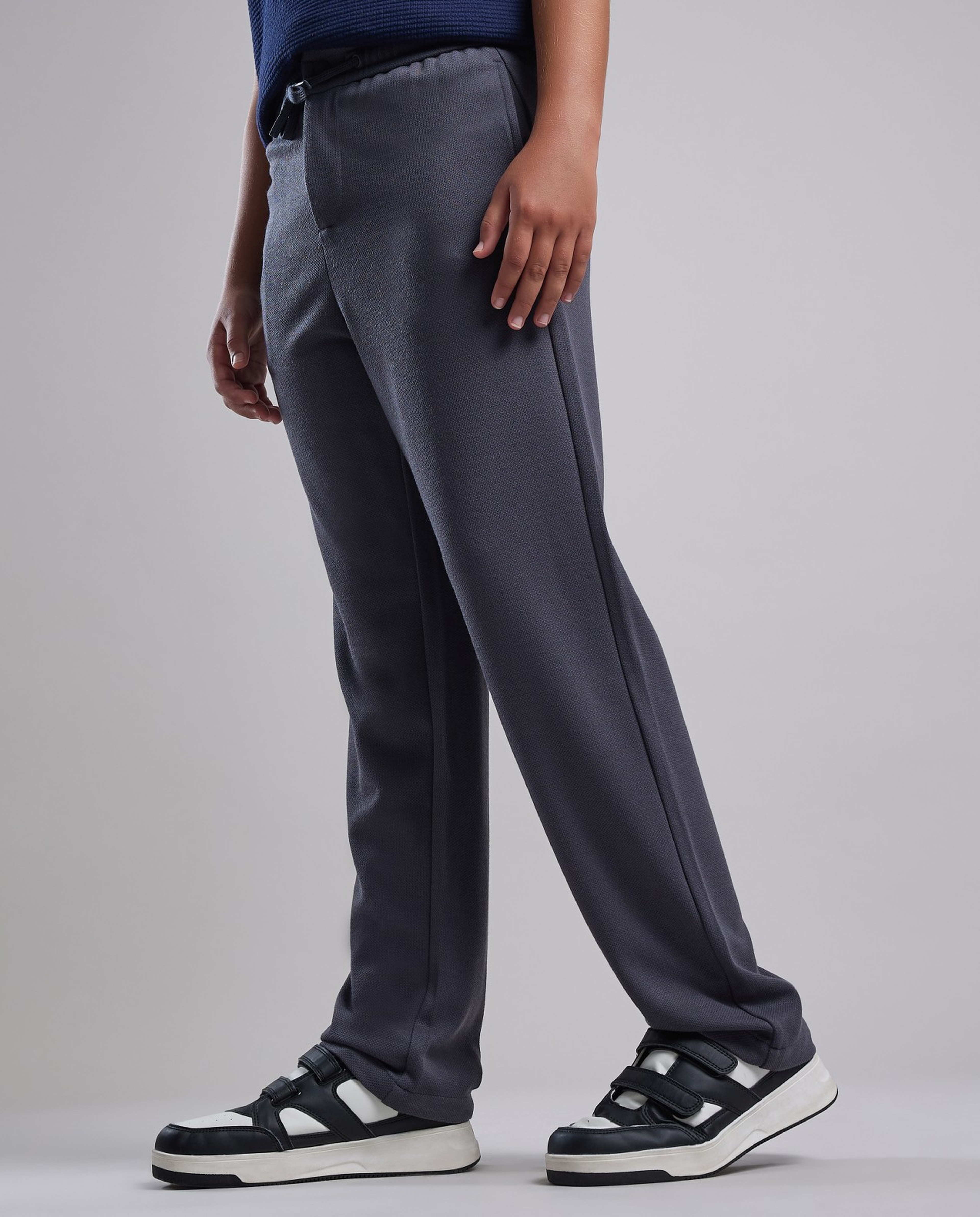Solid Sweatpants with Drawstring Waist