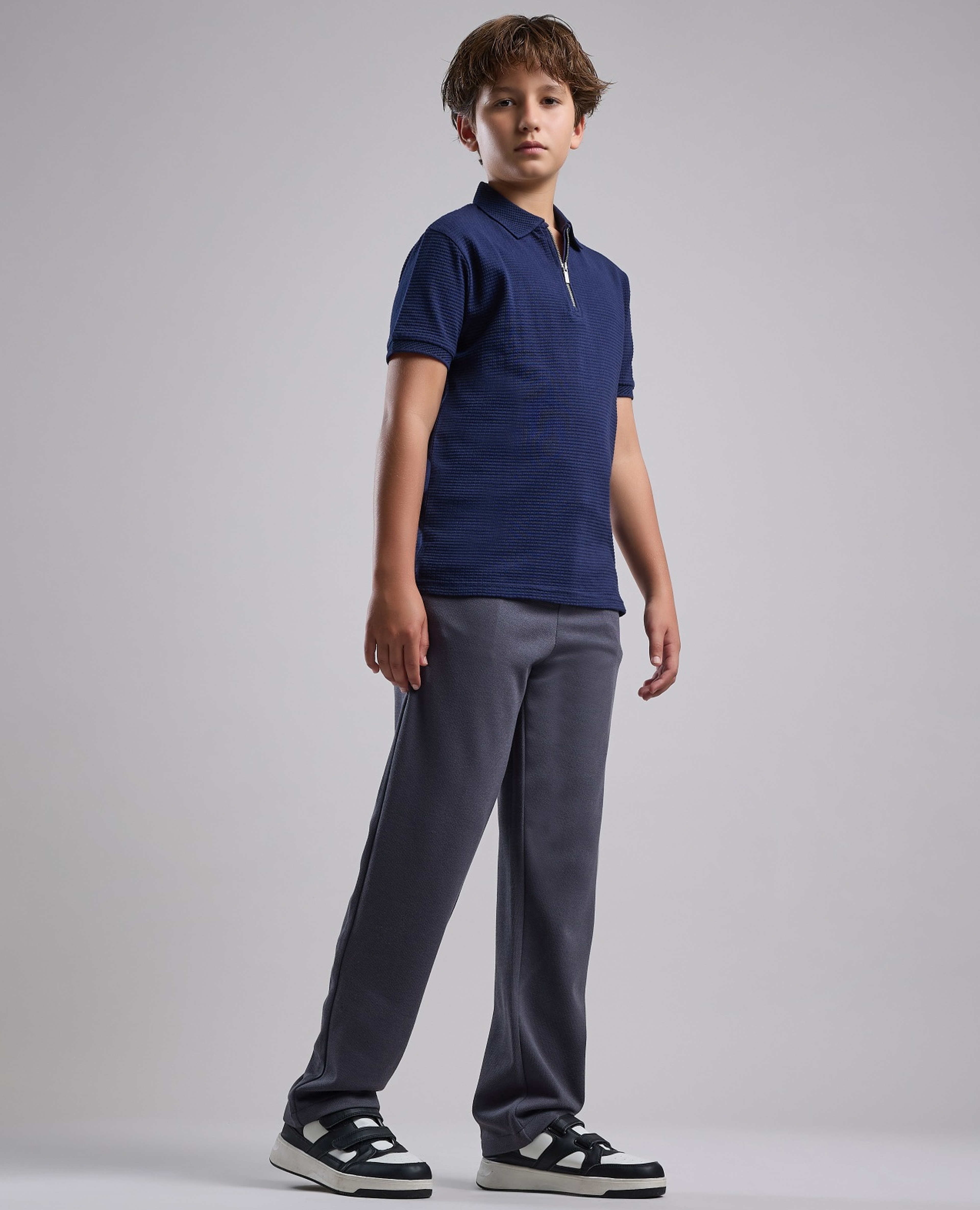 Solid Sweatpants with Drawstring Waist