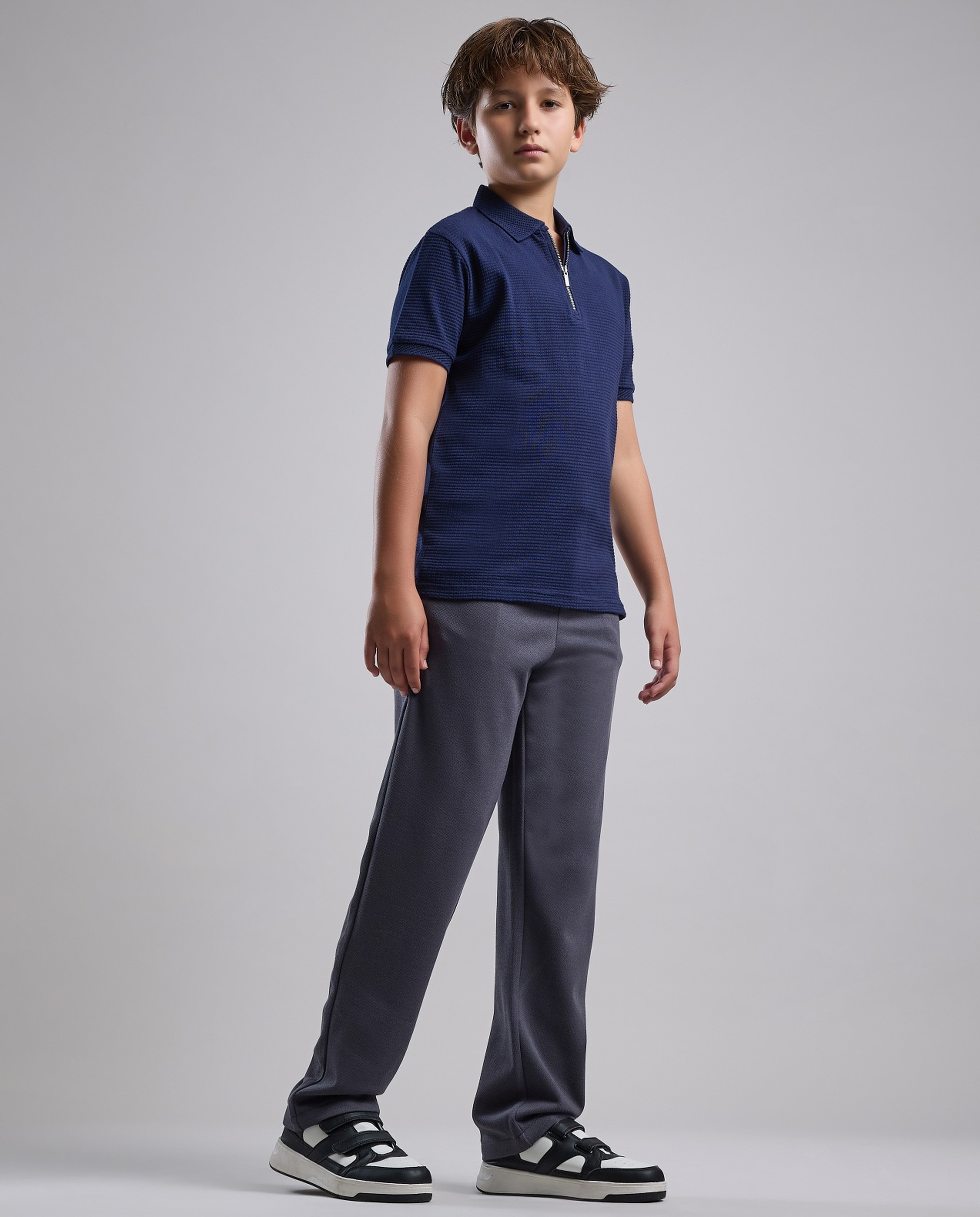 Solid Sweatpants with Drawstring Waist