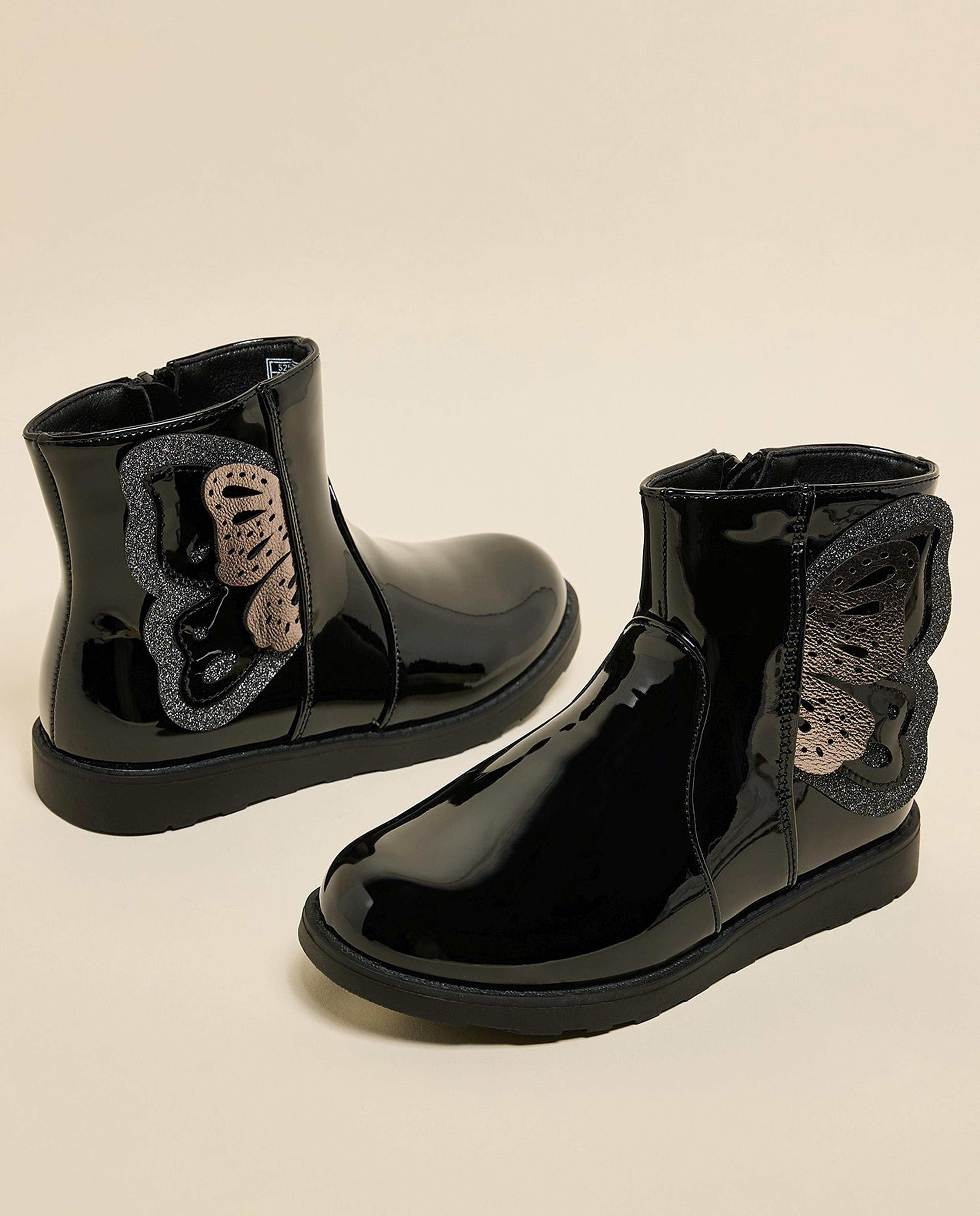 Applique Detail Ankle Boots