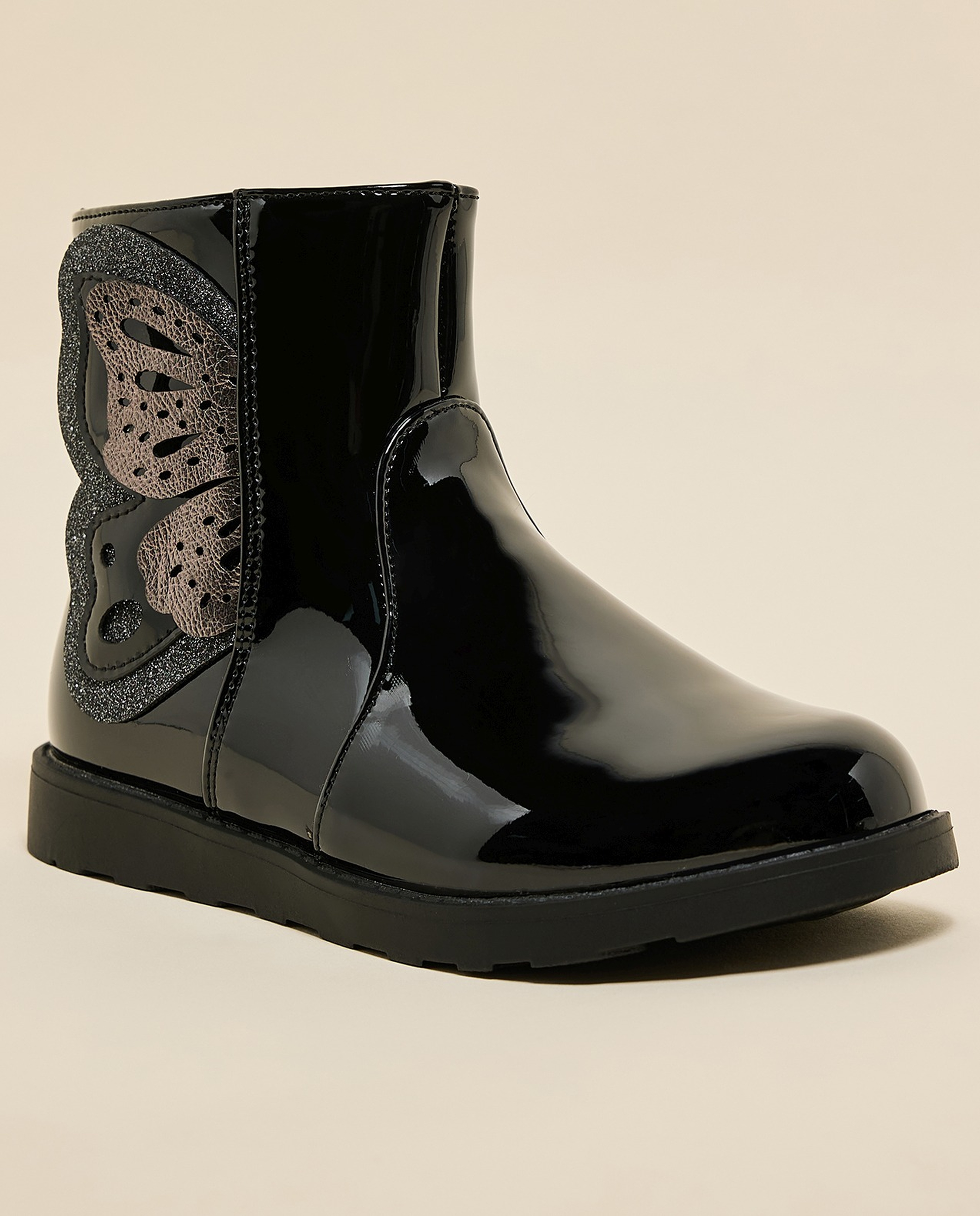 Applique Detail Ankle Boots