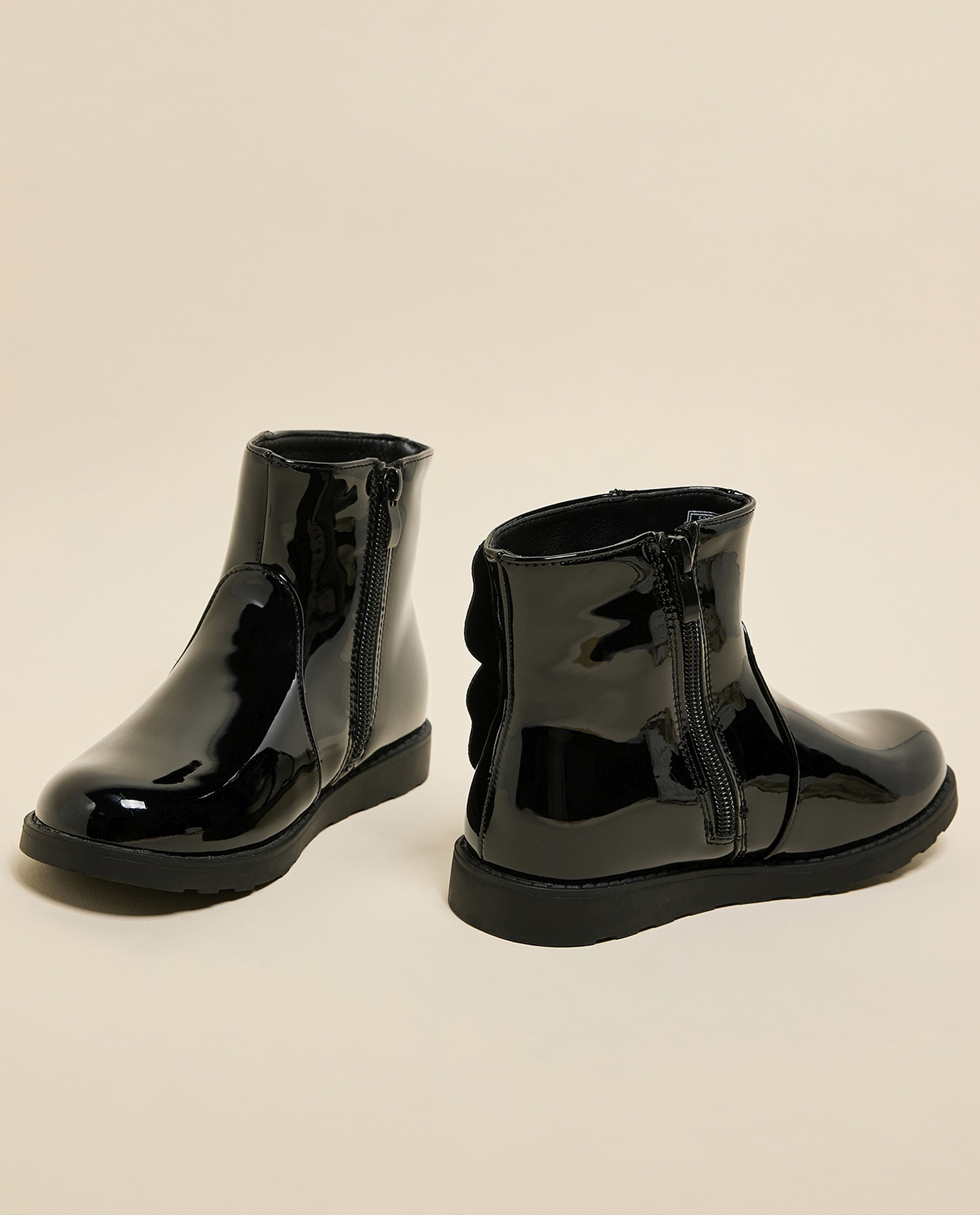 Applique Detail Ankle Boots