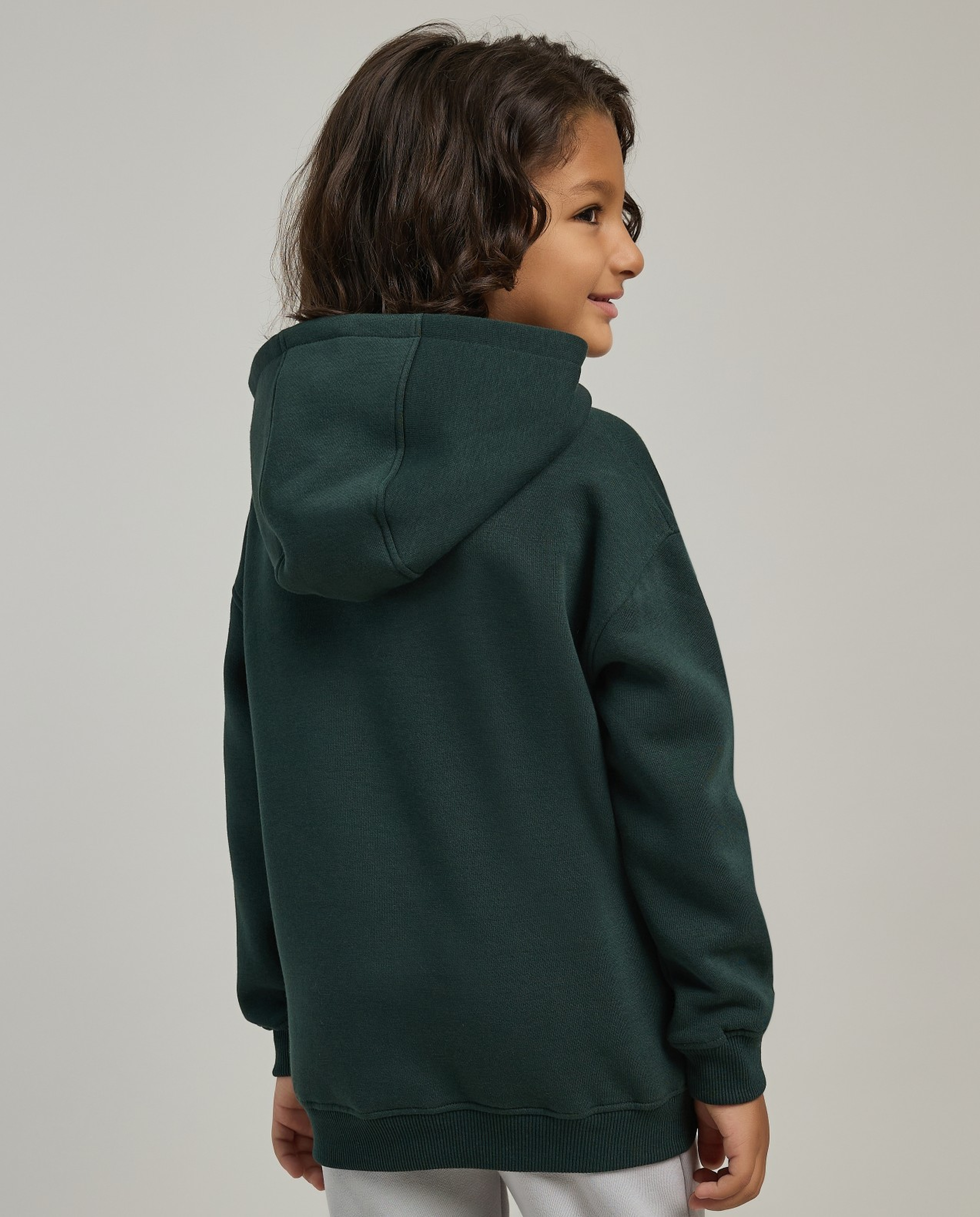 Printed Hoodie with Long Sleeves