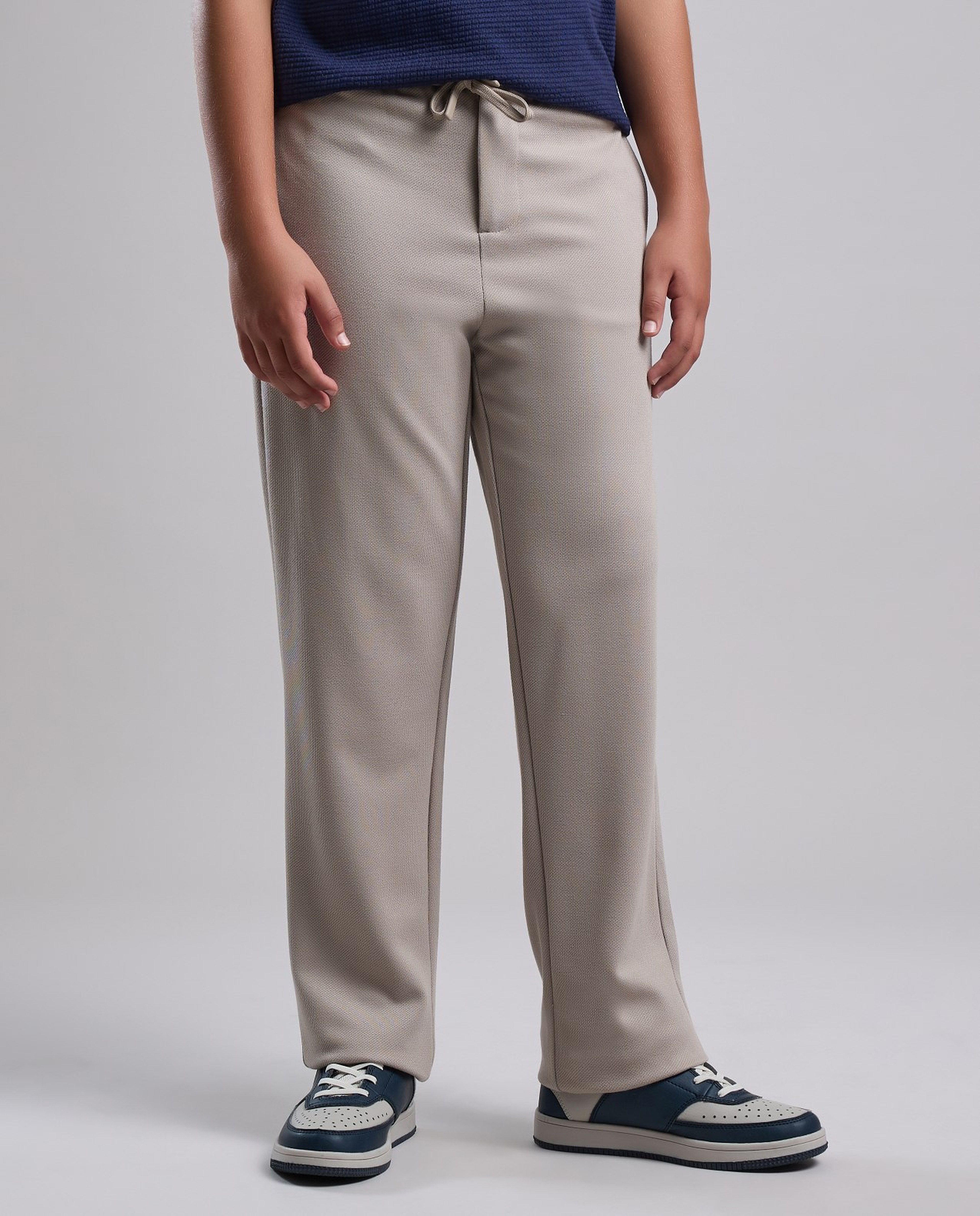 Solid Sweatpants with Drawstring Waist