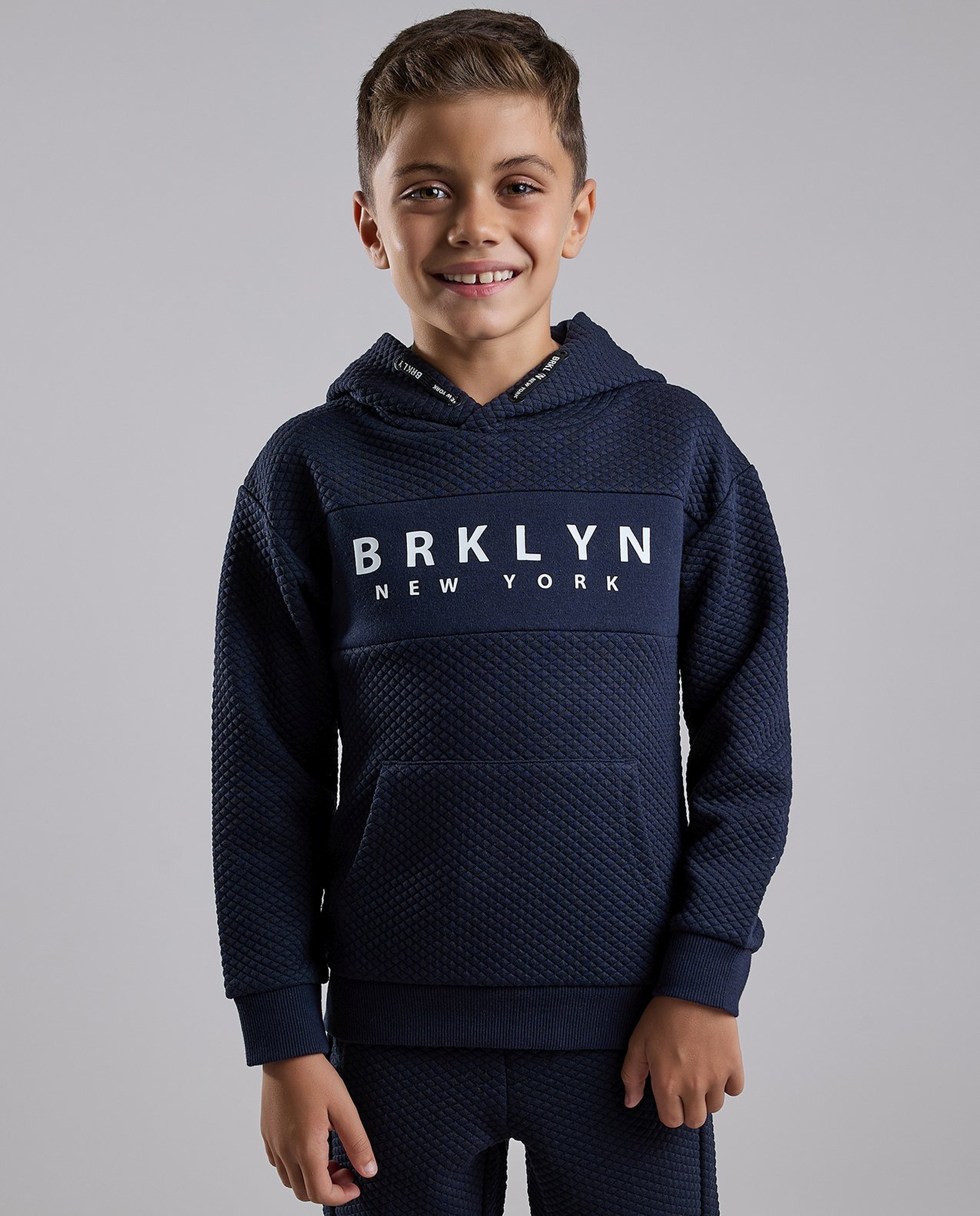 Printed Hooded Sweatsuit Set