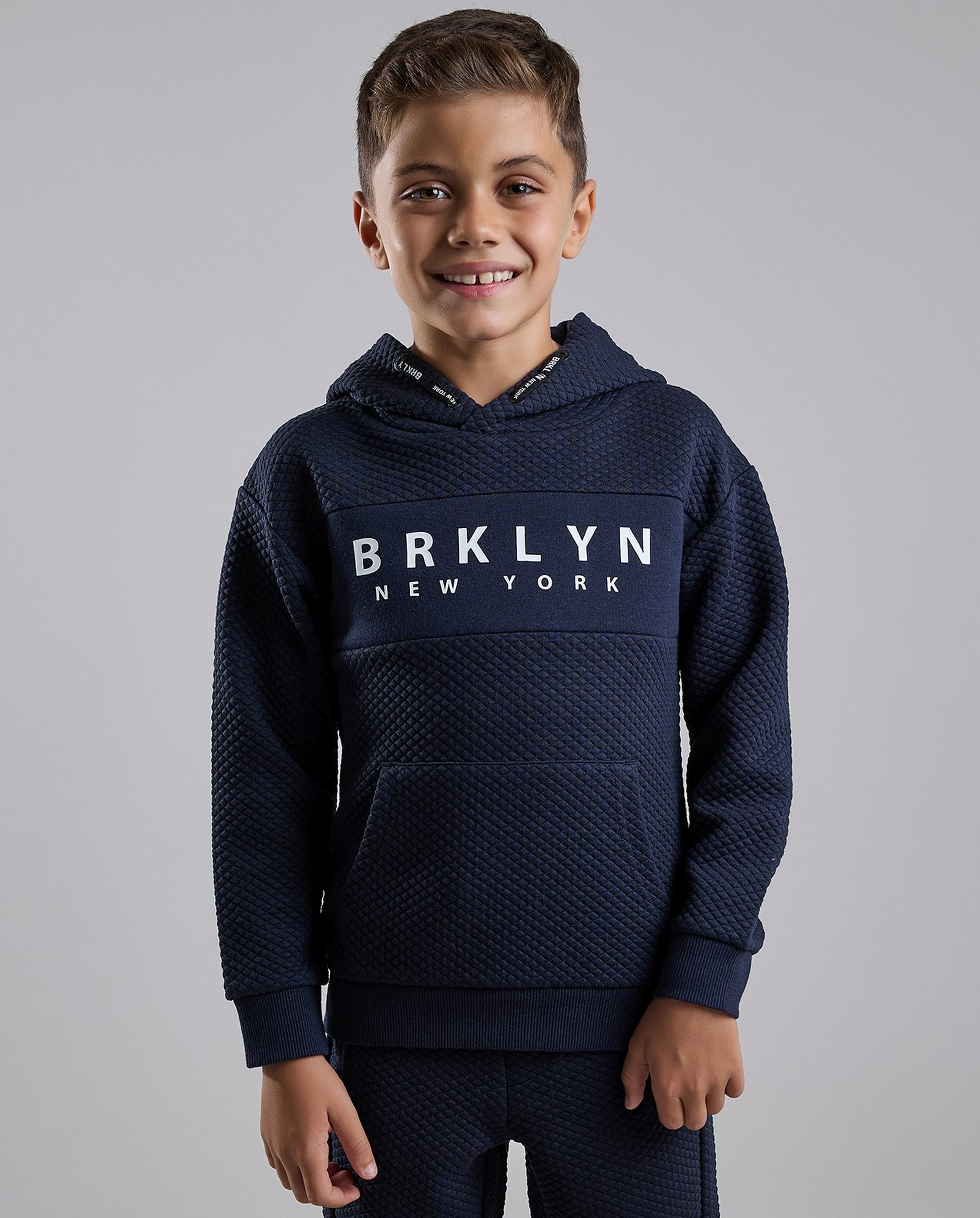 Printed Hooded Sweatsuit Set