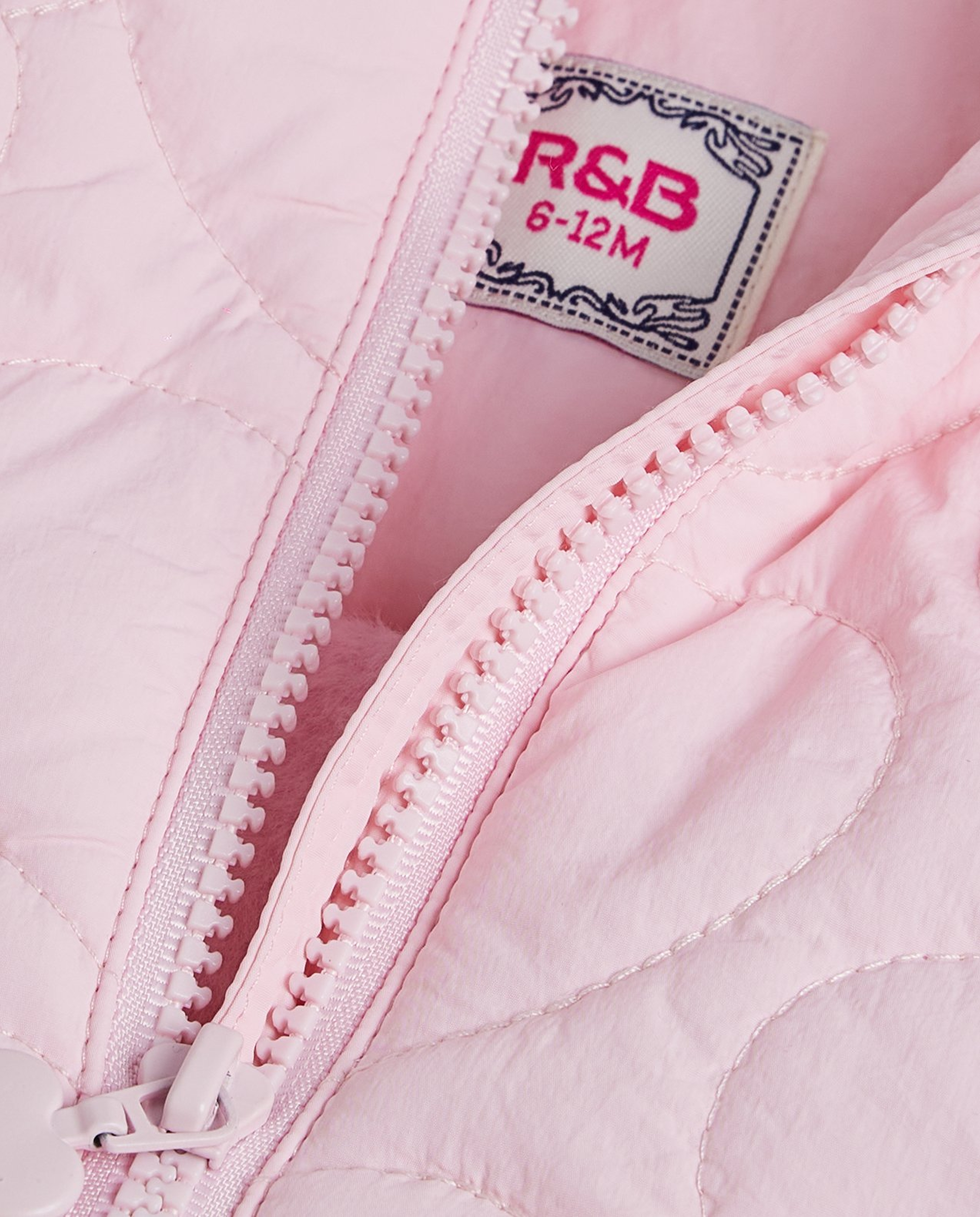 Quilted Hooded Jacket with Zipper Closure