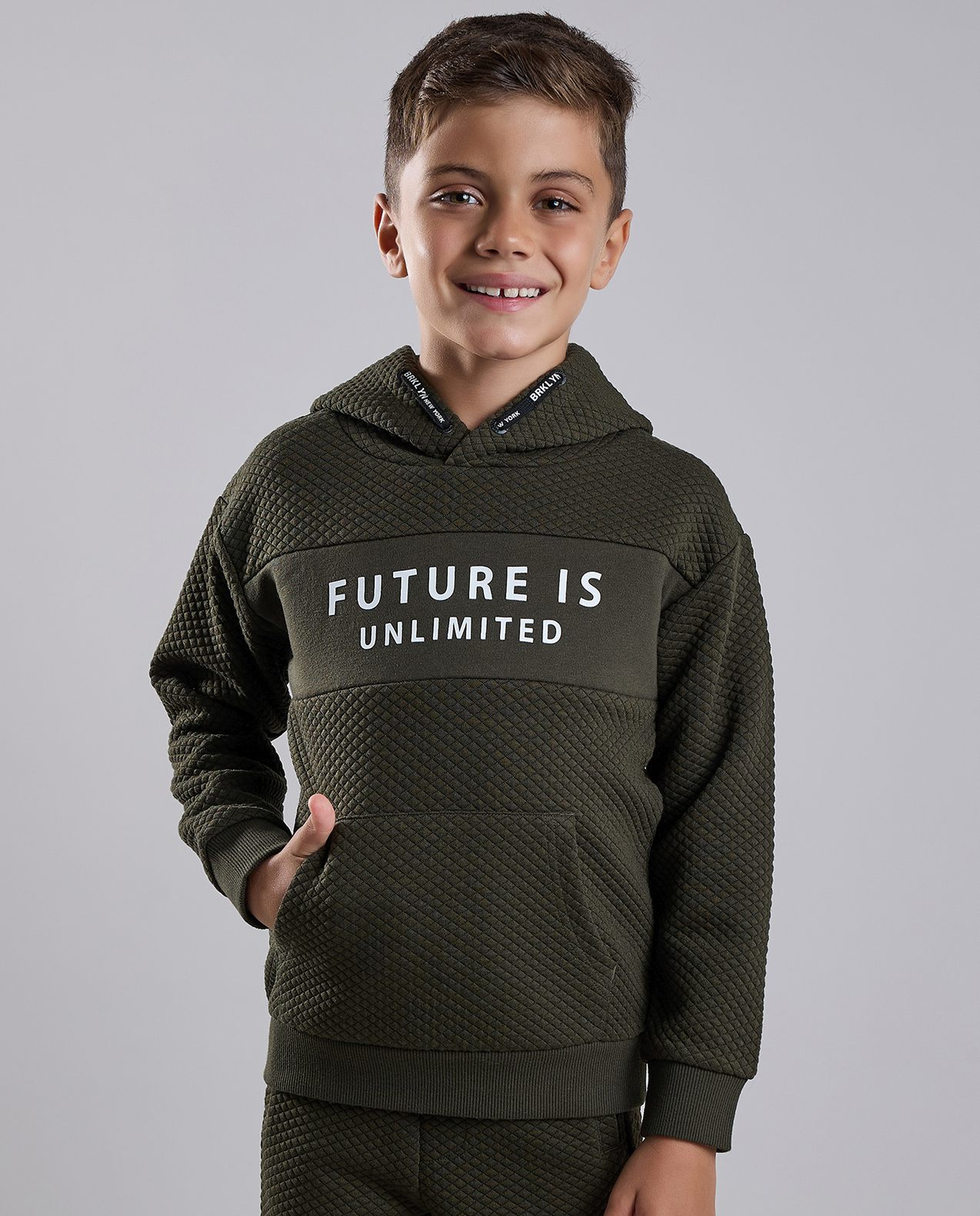 Printed Hooded Sweatsuit Set