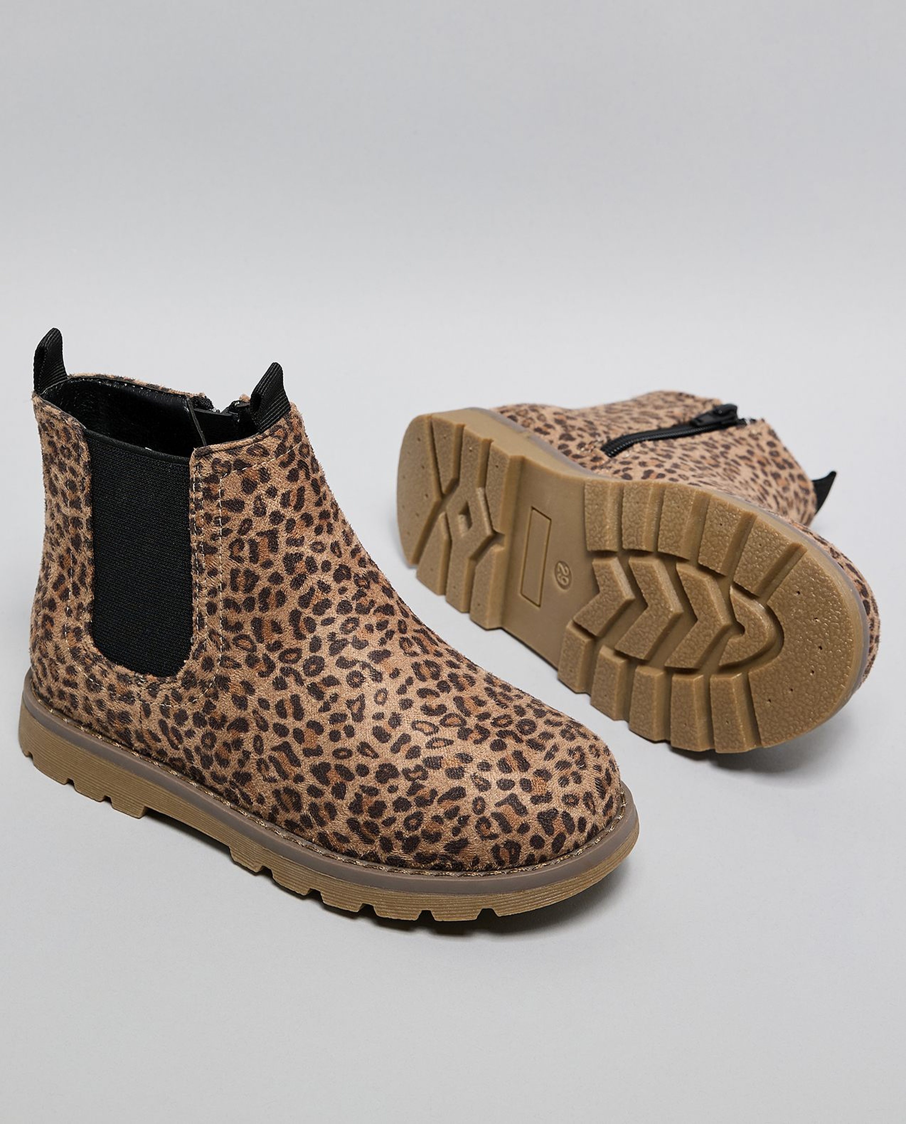 Animal Print Ankle Boots