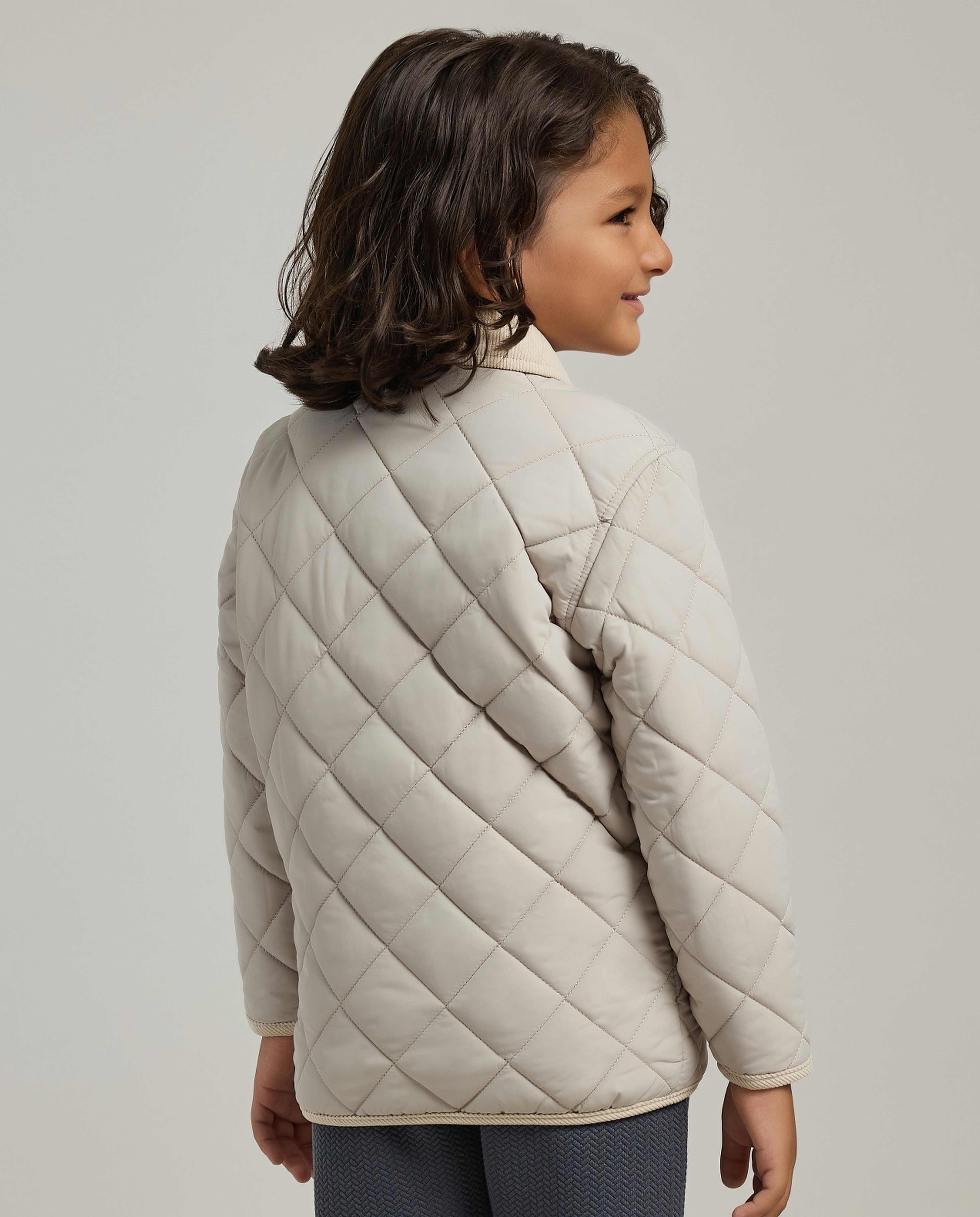 Quilted Jacket with Button Closure