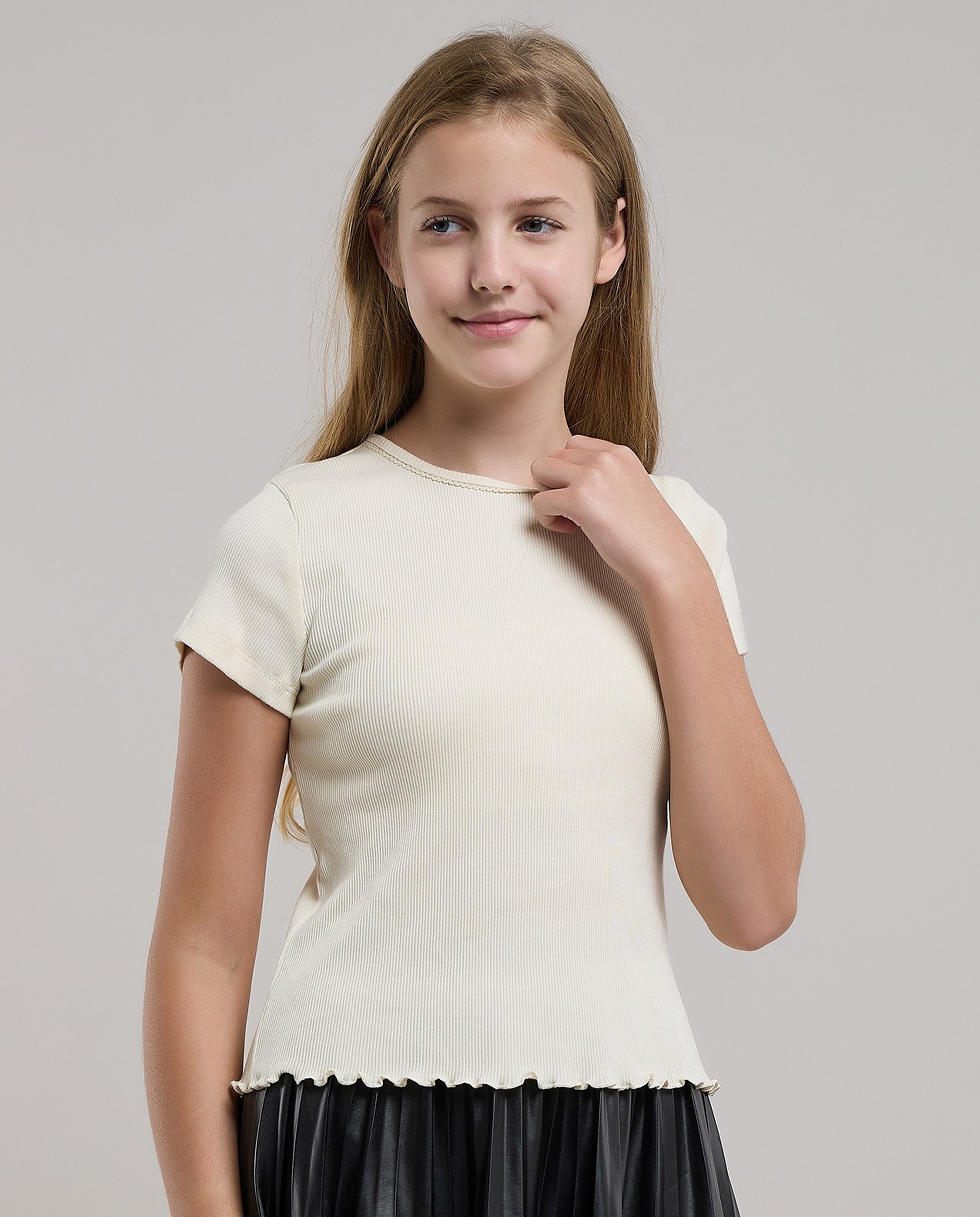 Plaid Shirt with Classic Collar and Long Sleeves