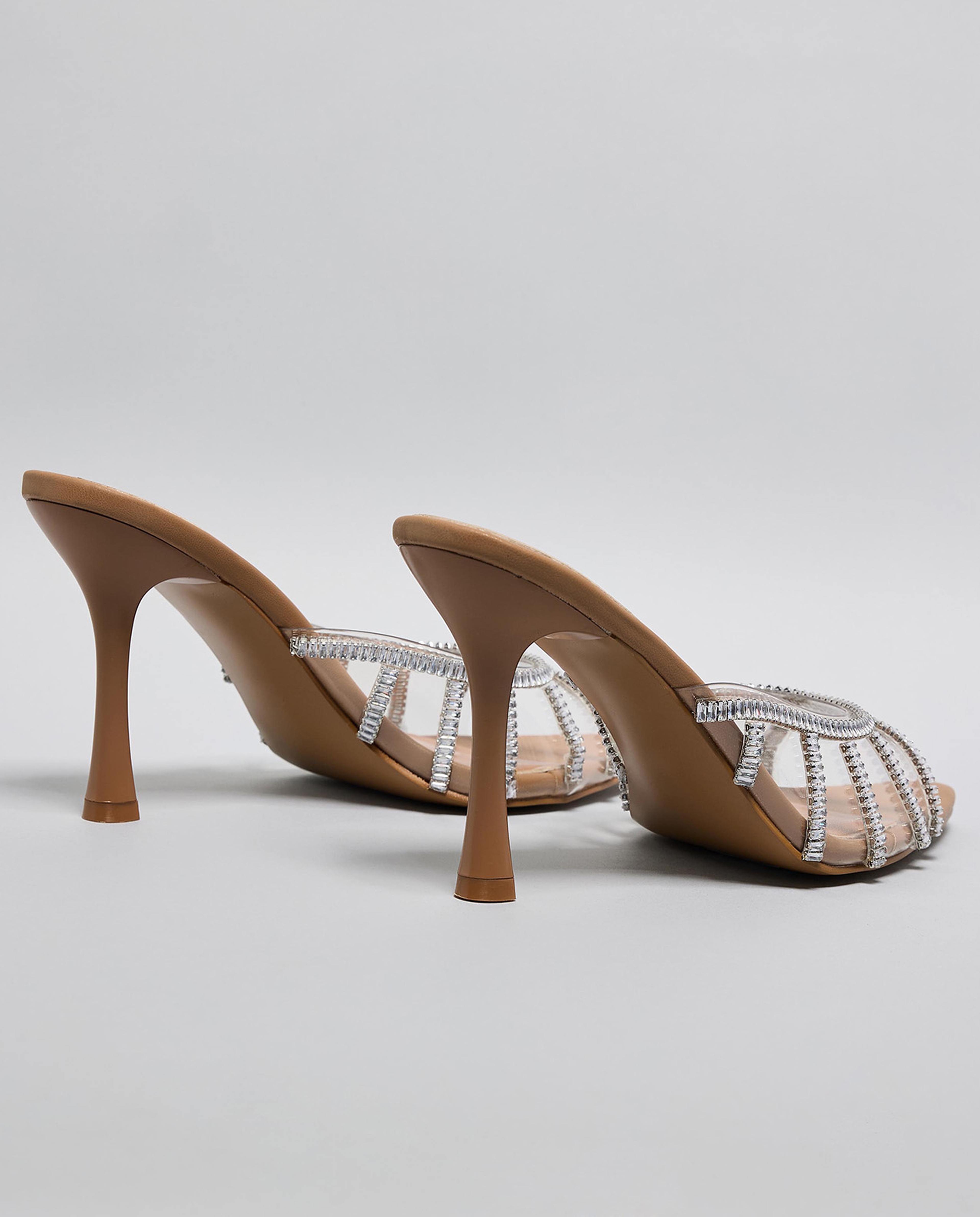 Embellished Heel Sandals