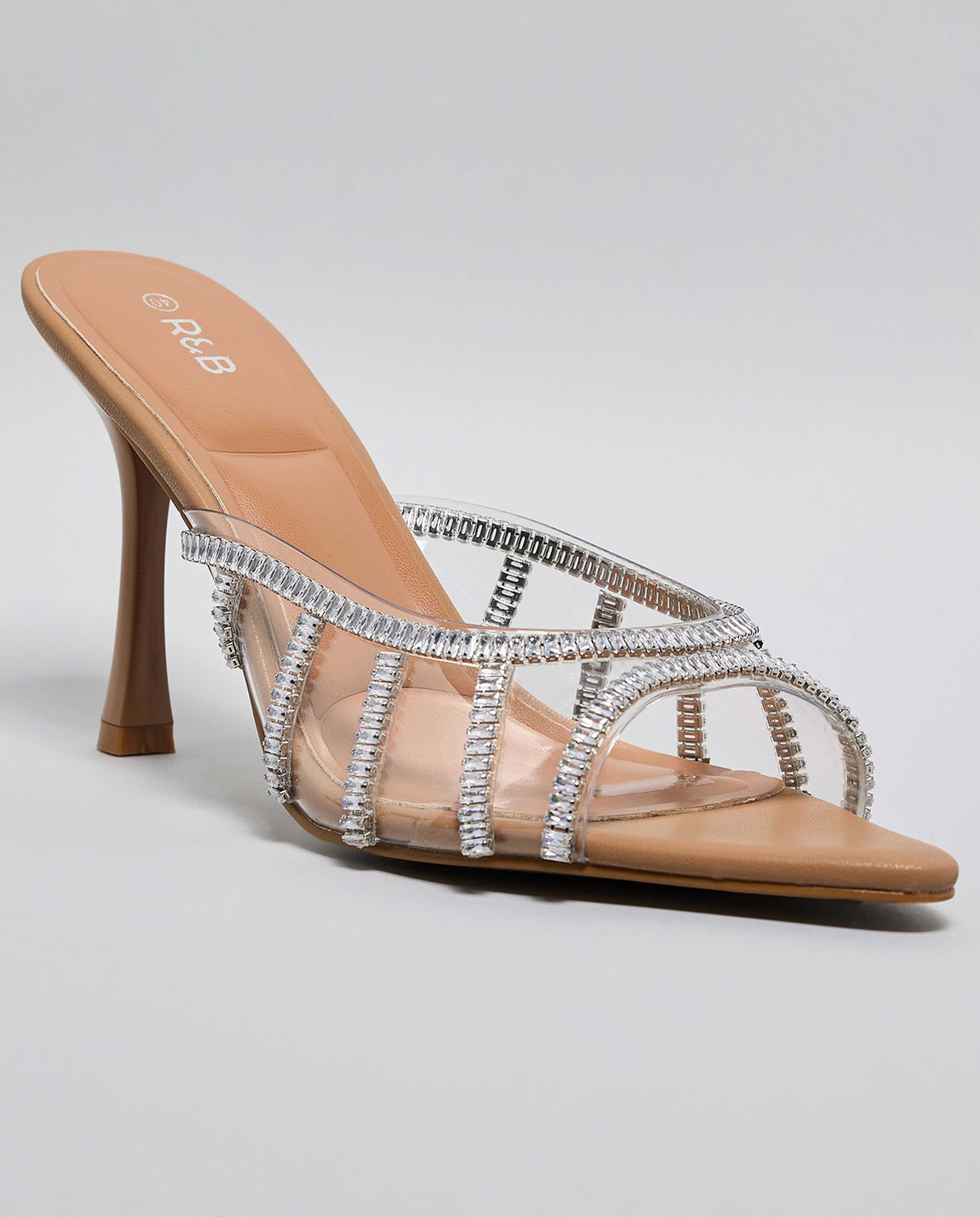 Embellished Heel Sandals