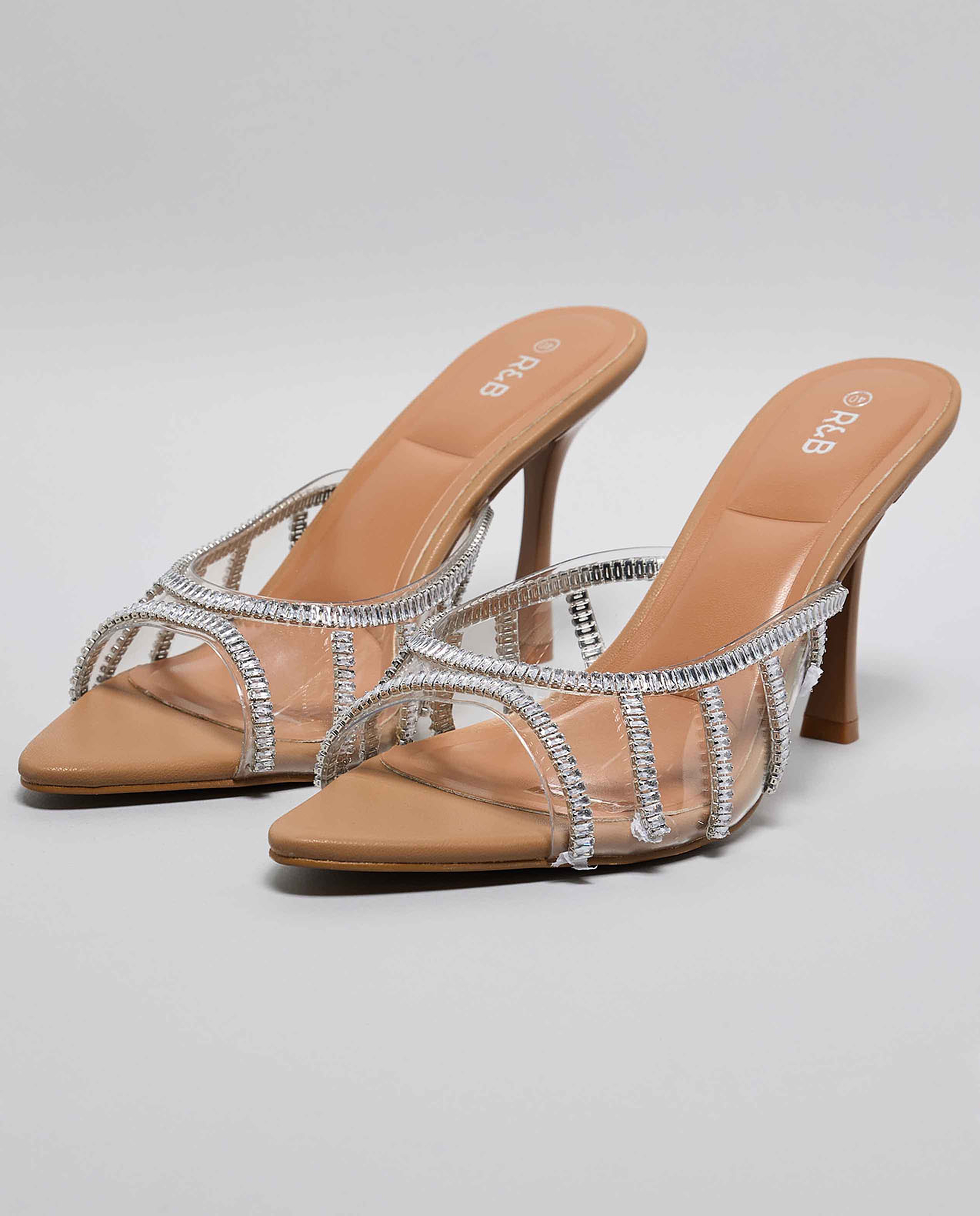 Embellished Heel Sandals