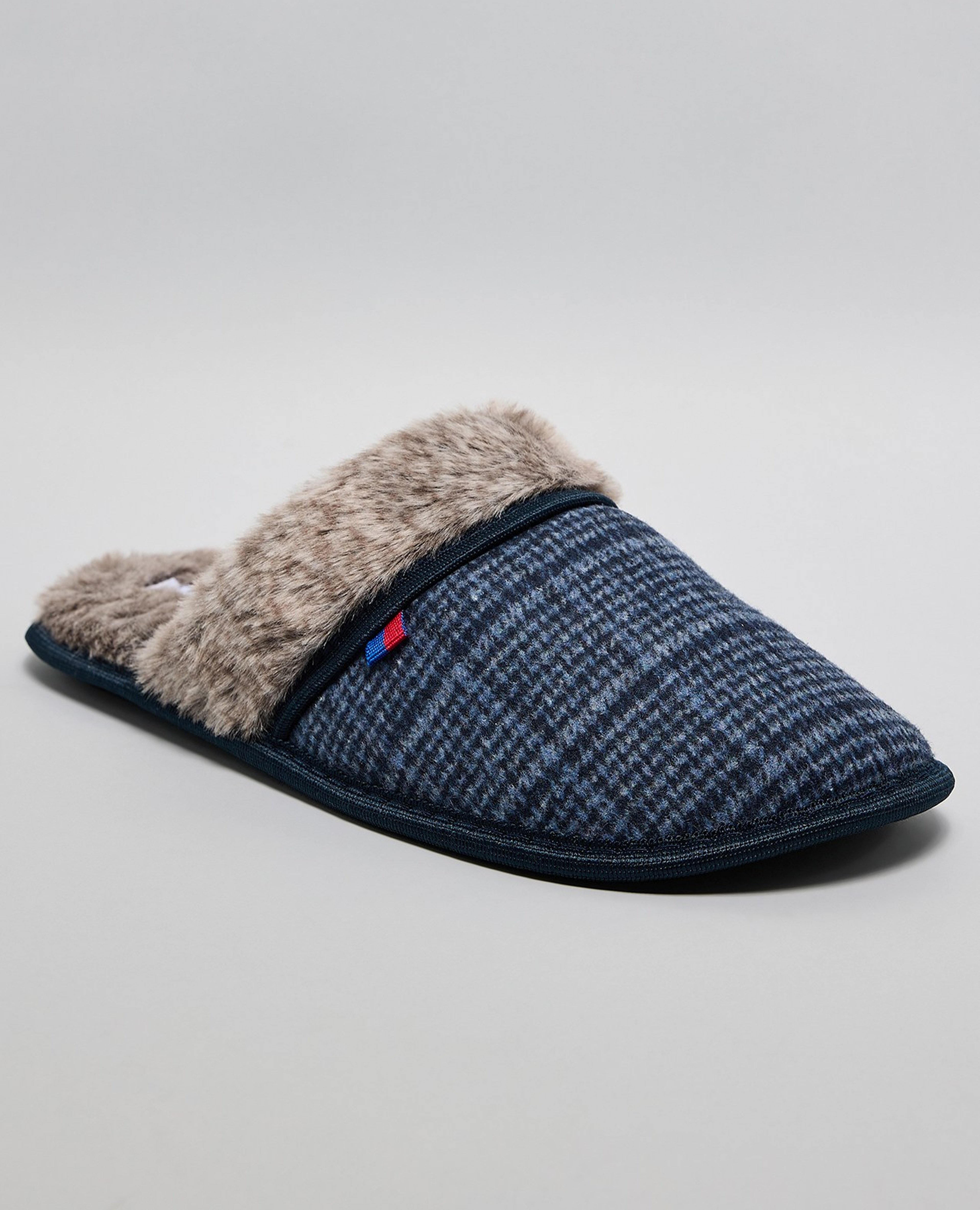 Fur Detail Bedroom Slippers