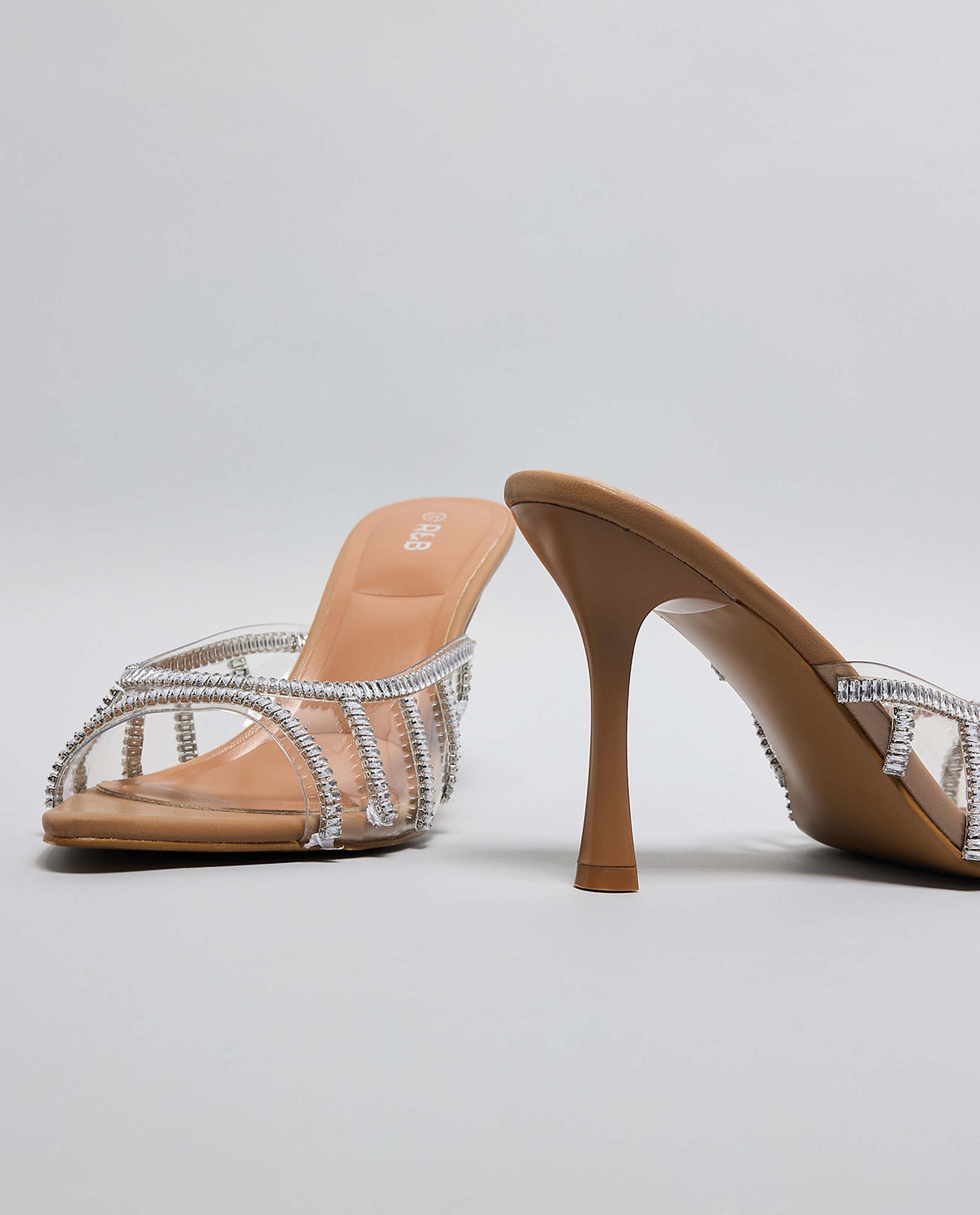 Embellished Heel Sandals