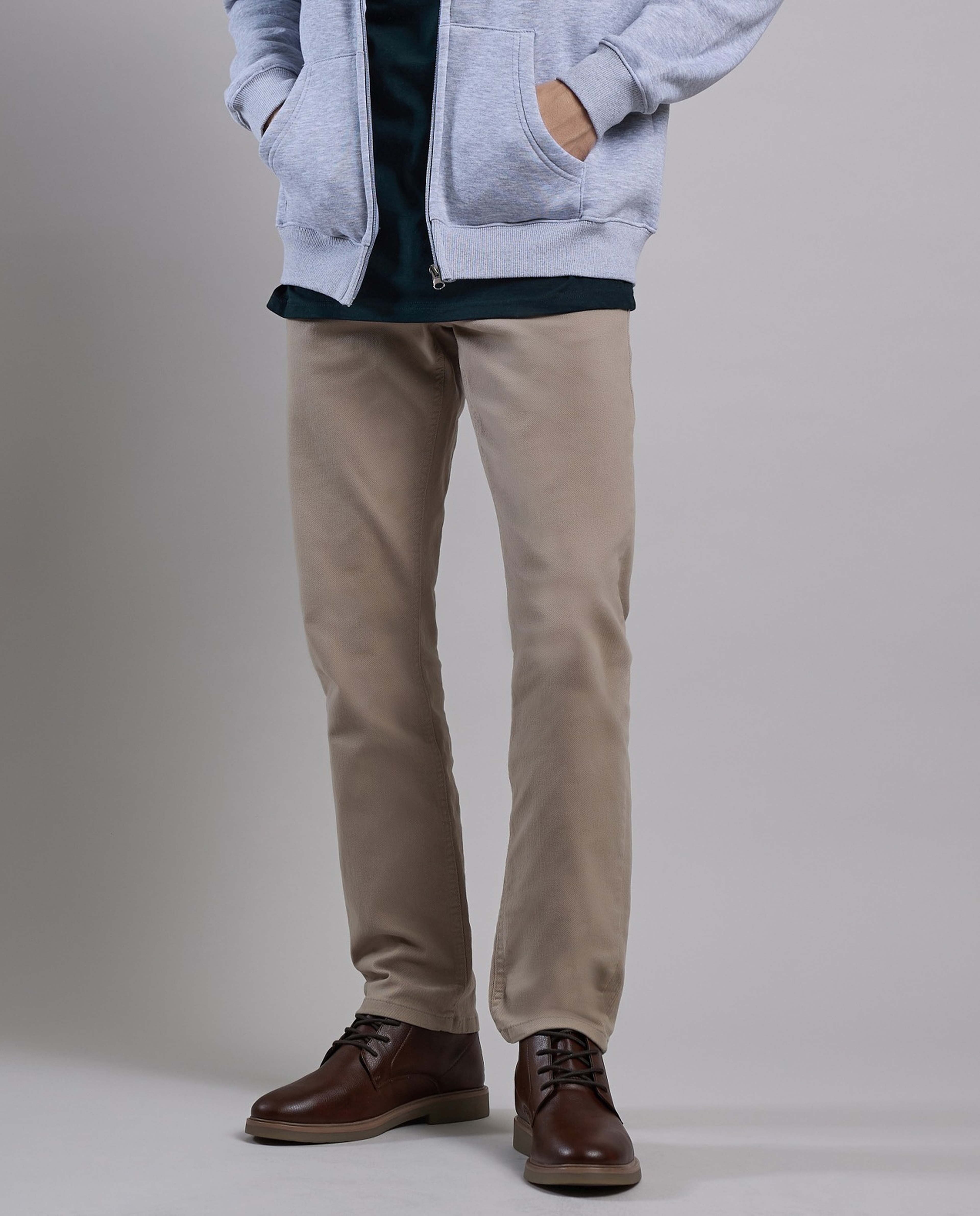 Textured Derby Ankle Boots