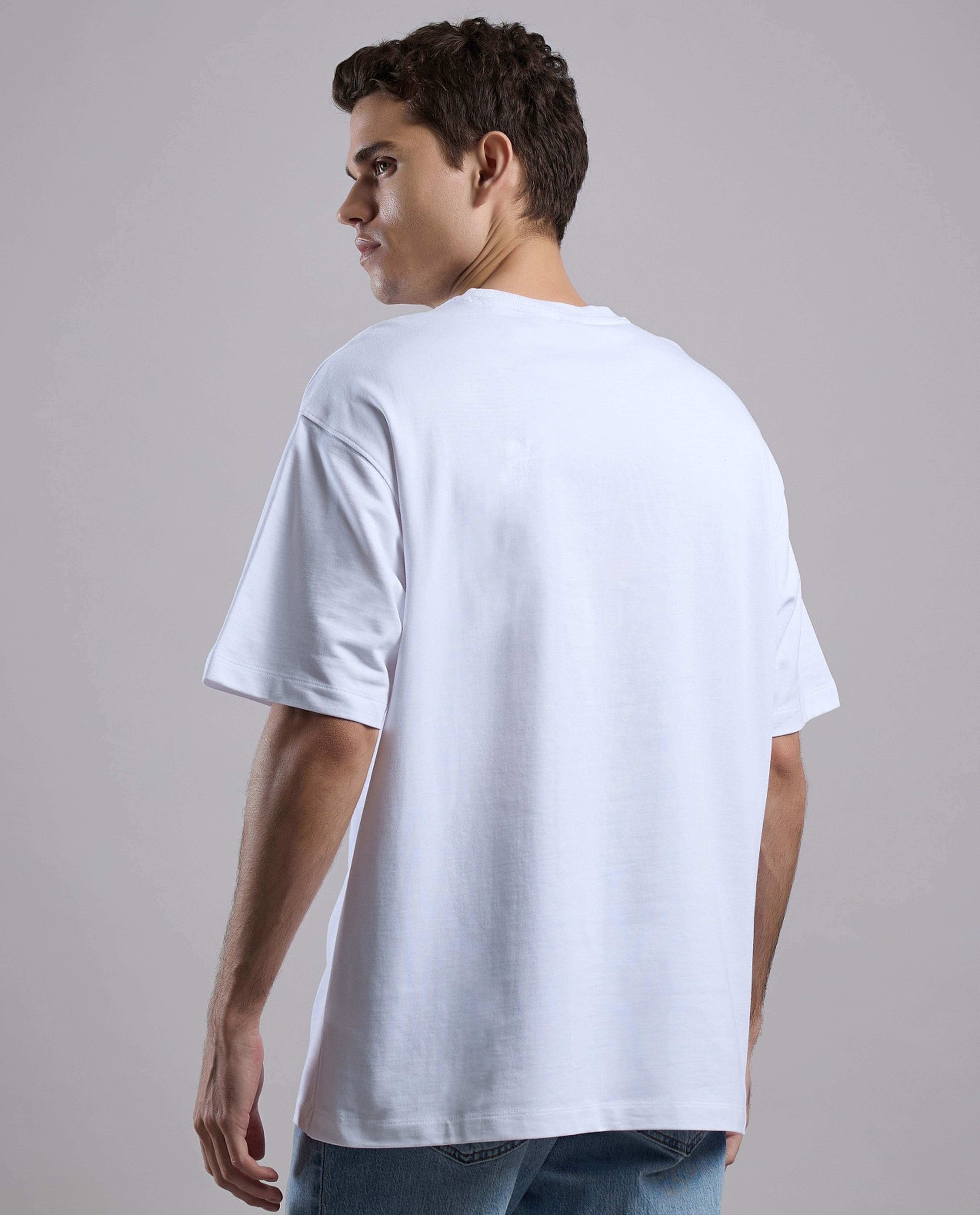 Typography Print T-Shirt with Crew Neck and Short Sleeves