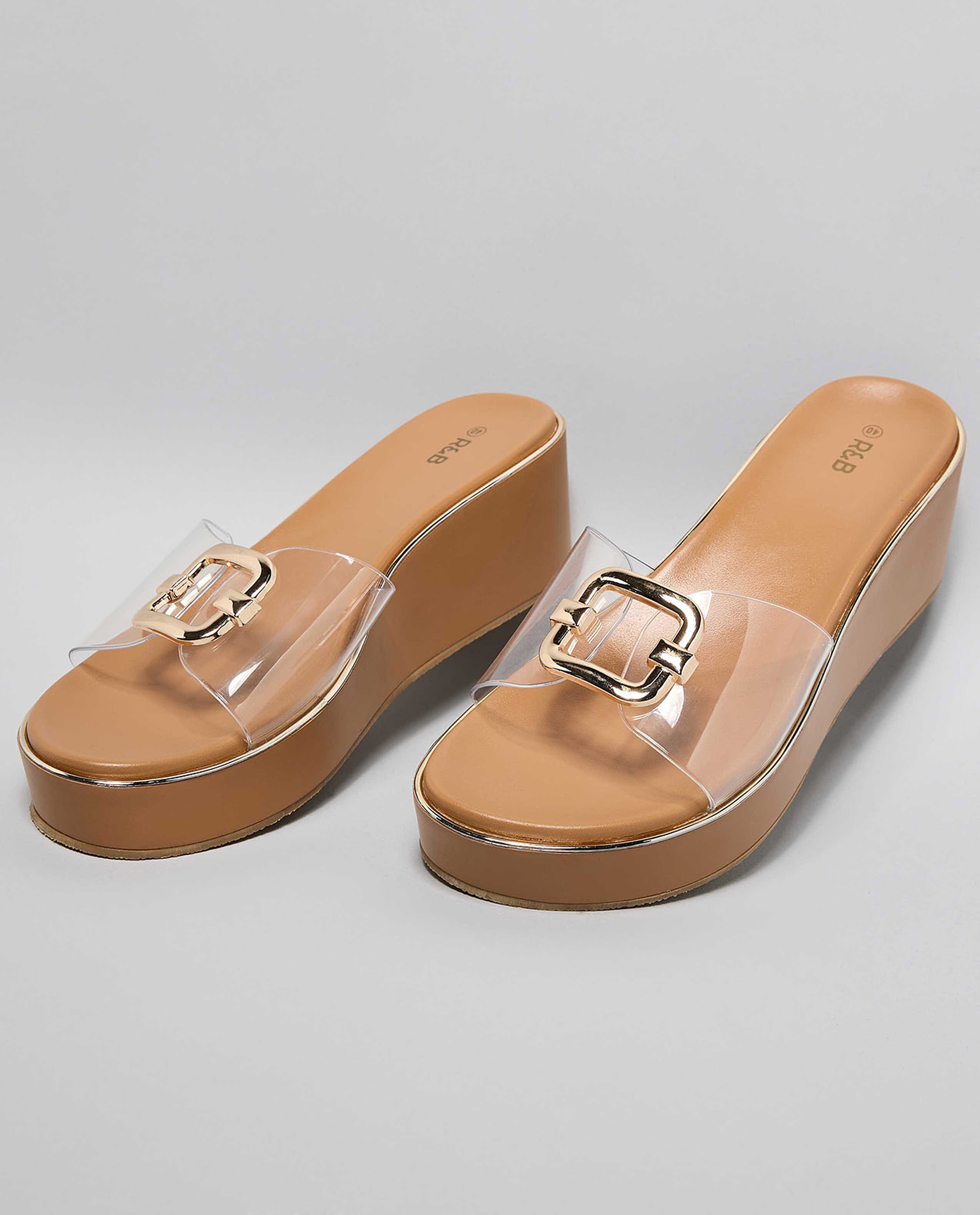 Clear Strap Platform Sandals