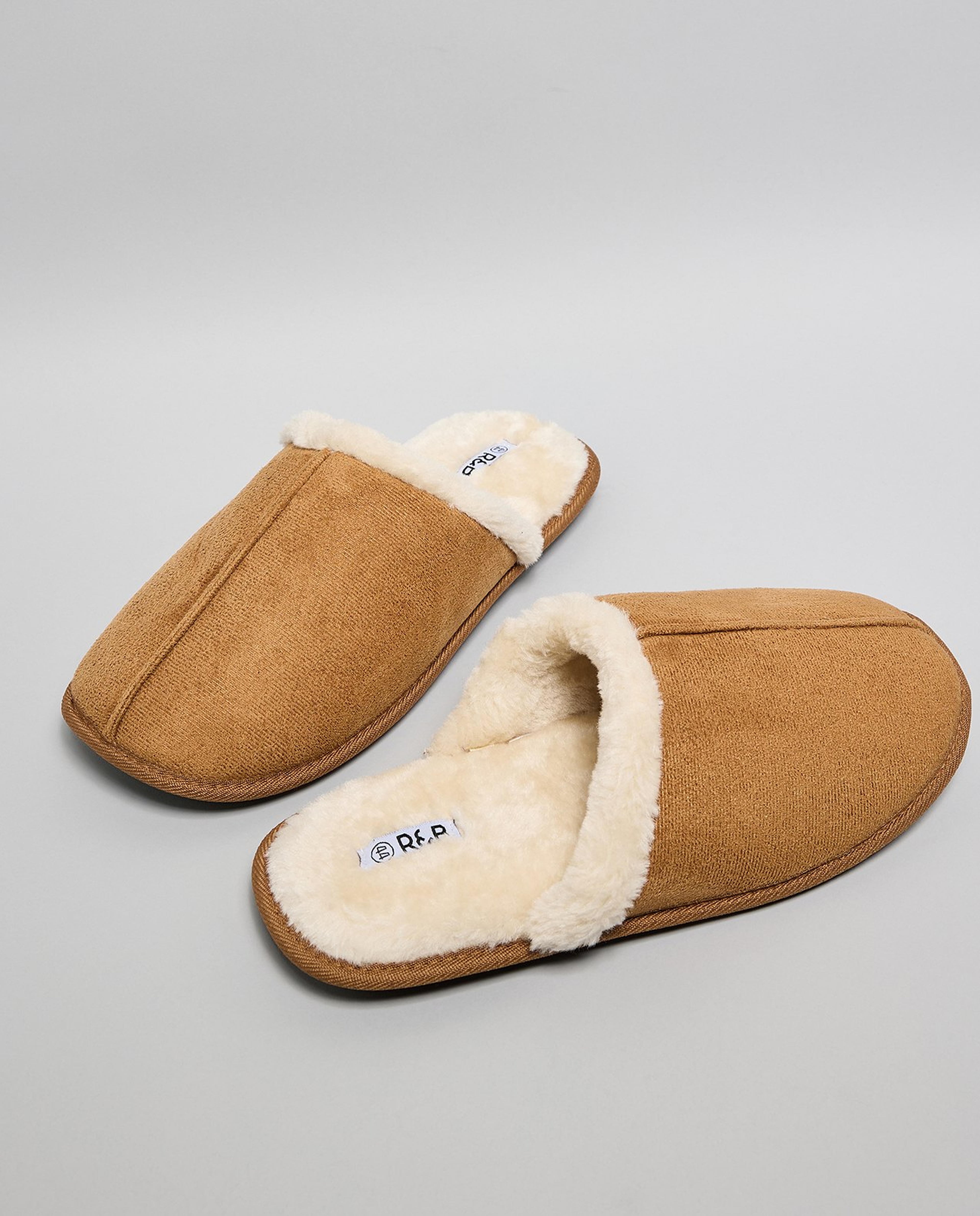 Fur Detail Bedroom Slippers