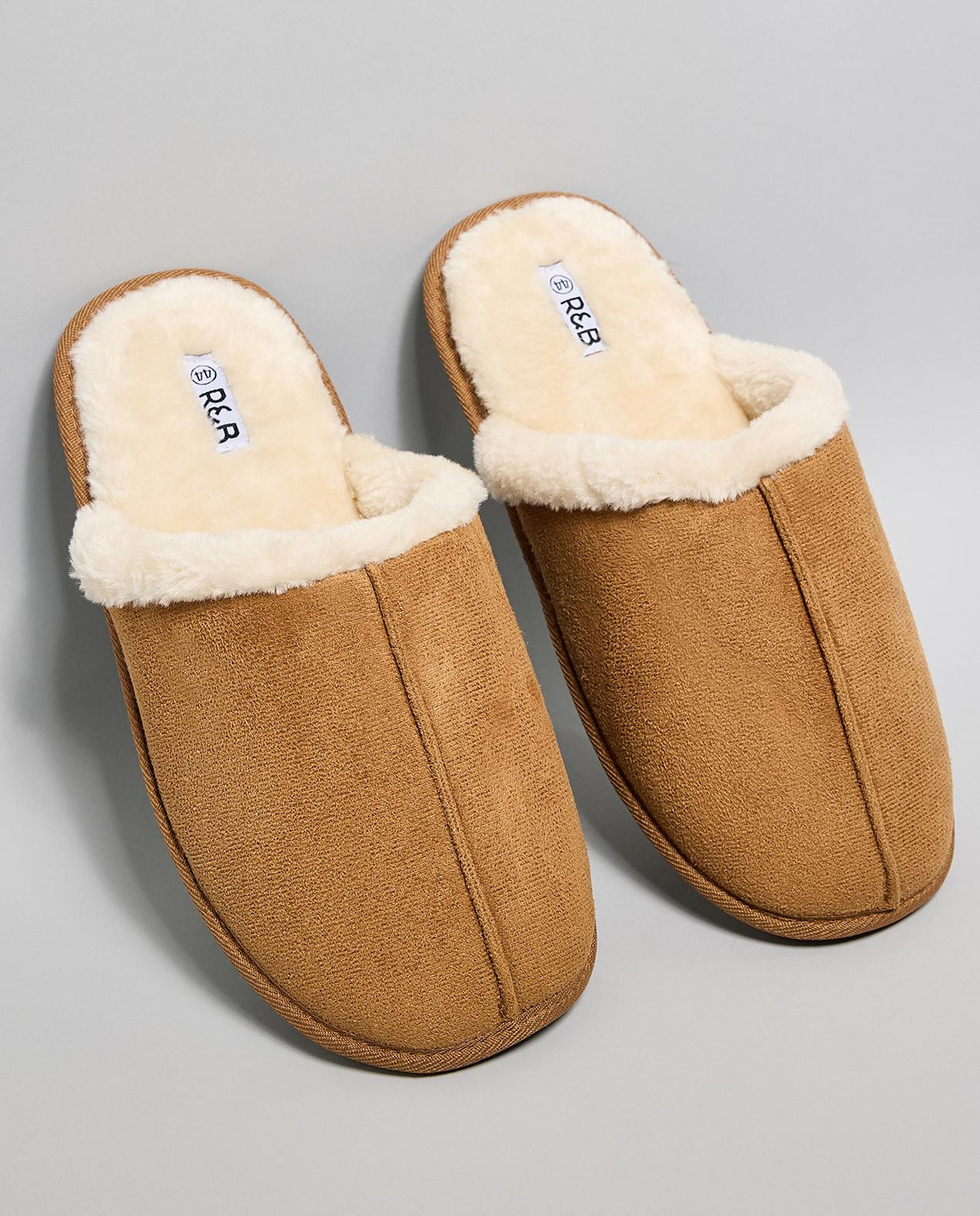 Fur Detail Bedroom Slippers