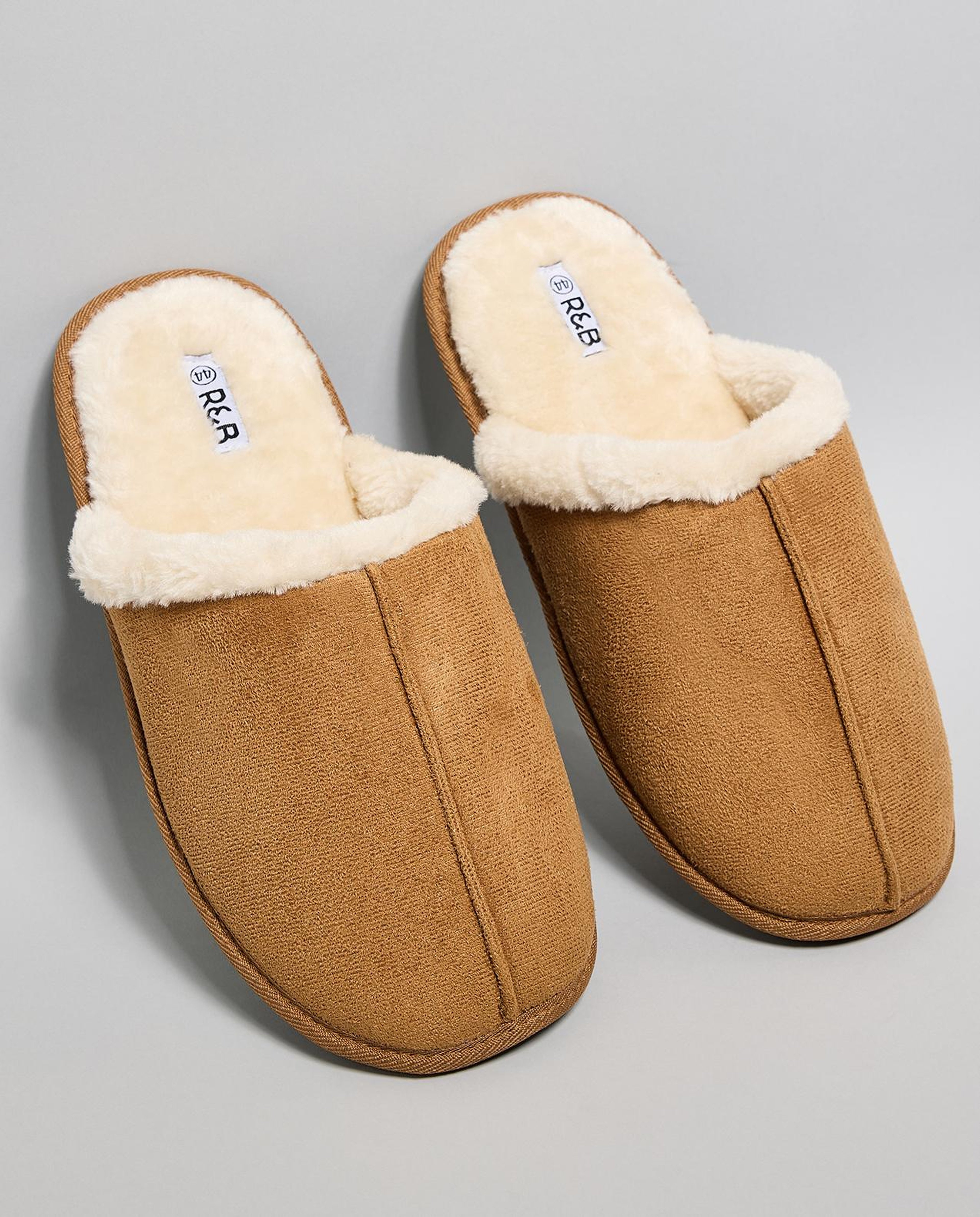 Fur Detail Bedroom Slippers