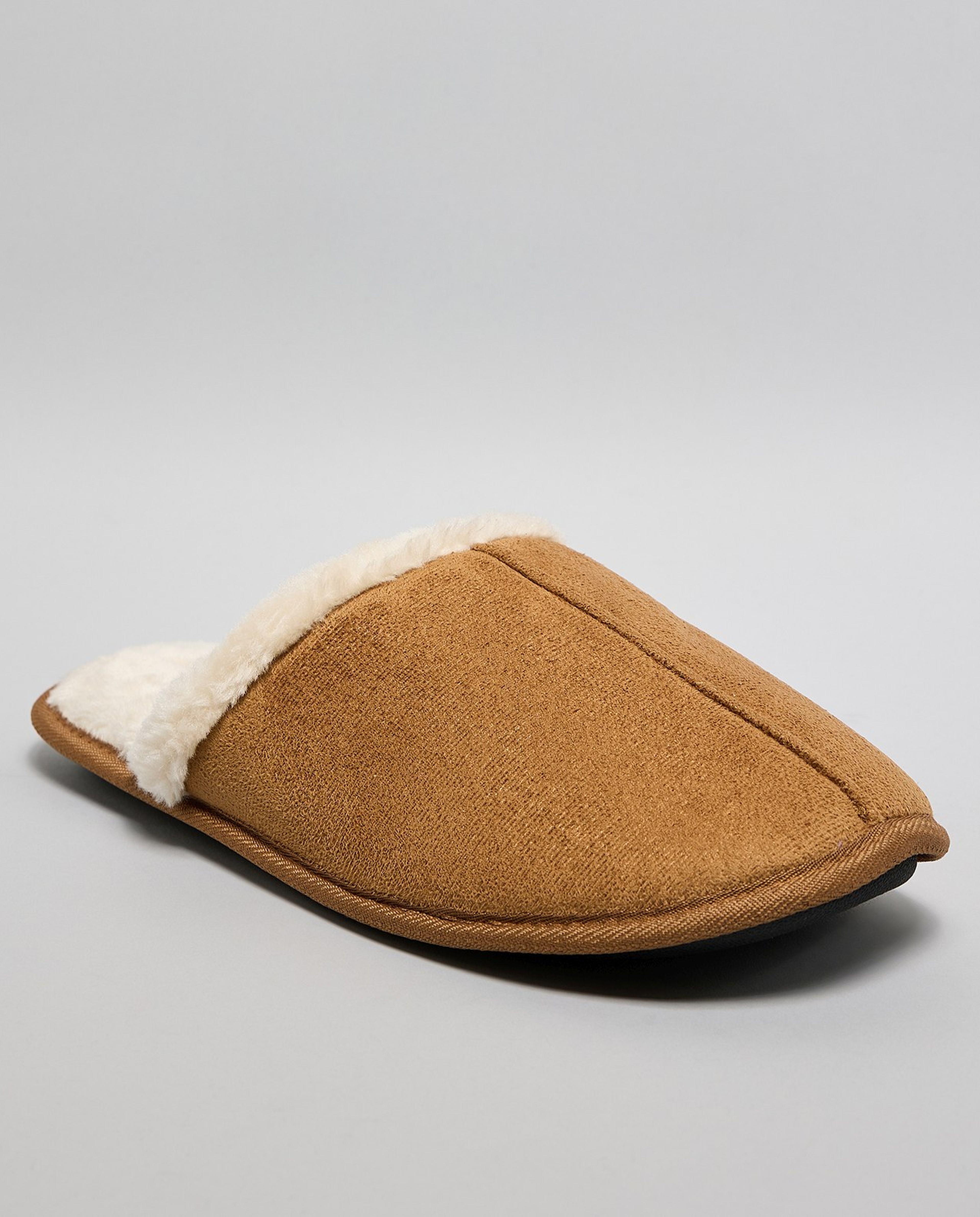 Fur Detail Bedroom Slippers