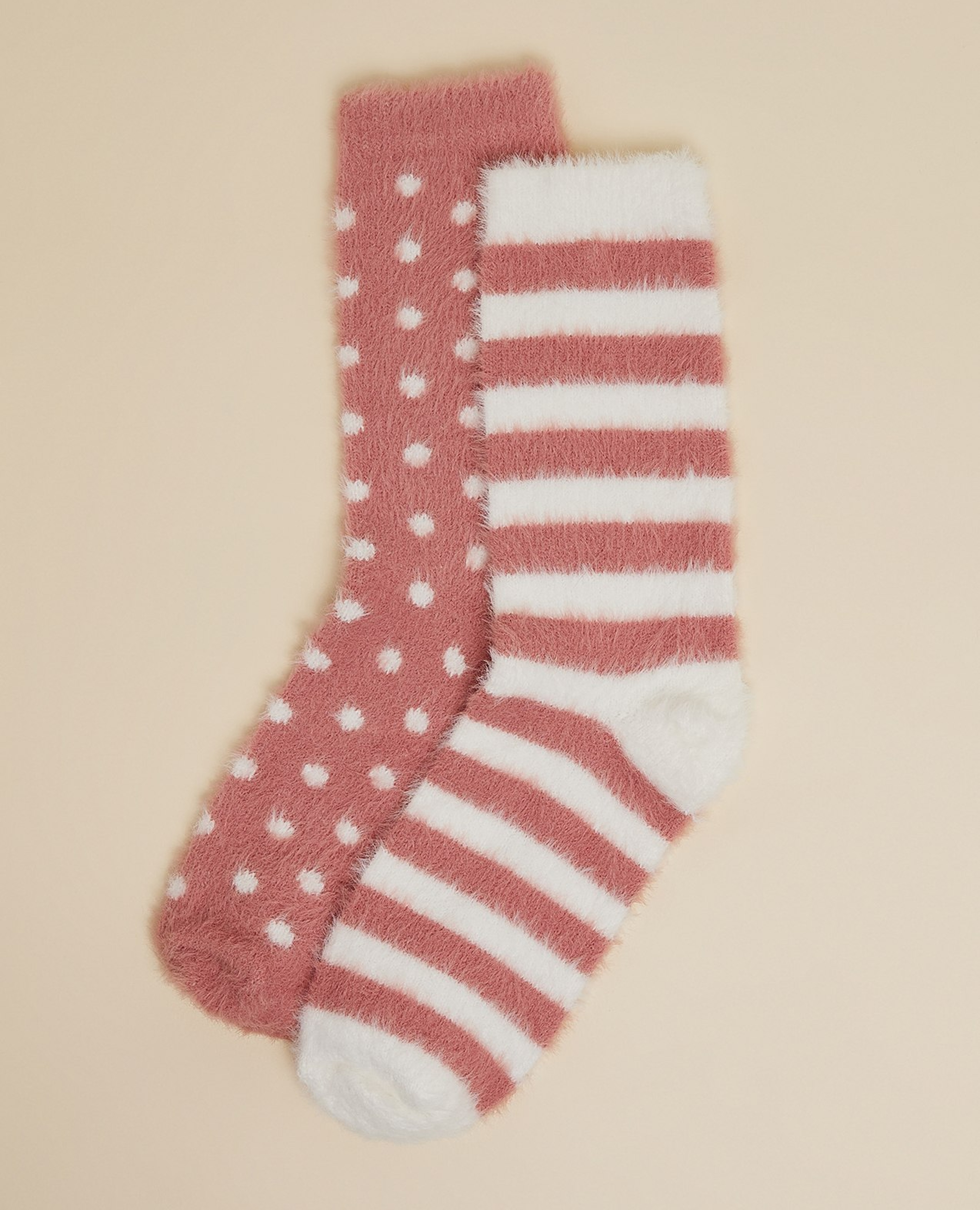 جوارب شتوية بطبعة - زوجين