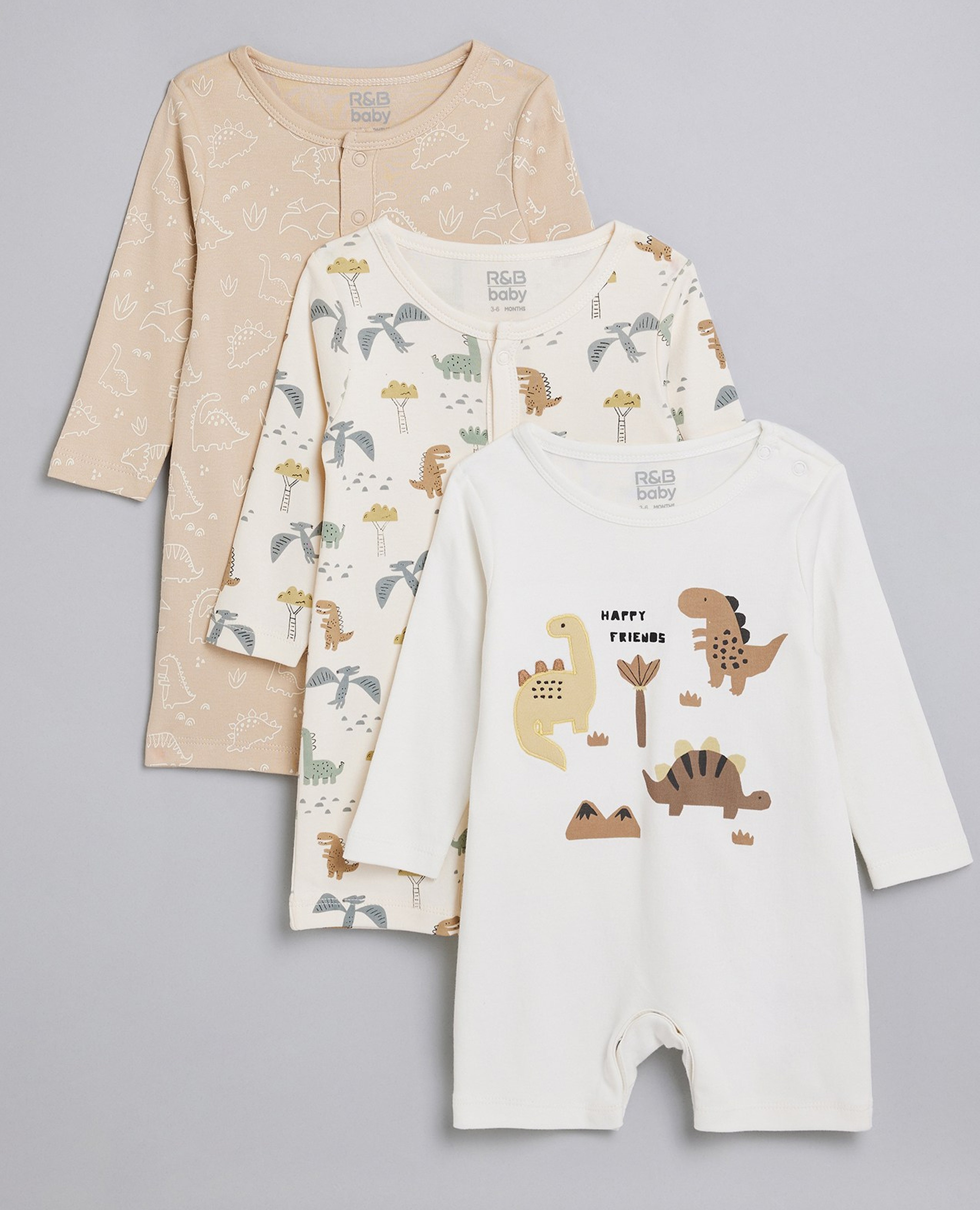 رومبير كم طويل بطبعة - 3 قطع