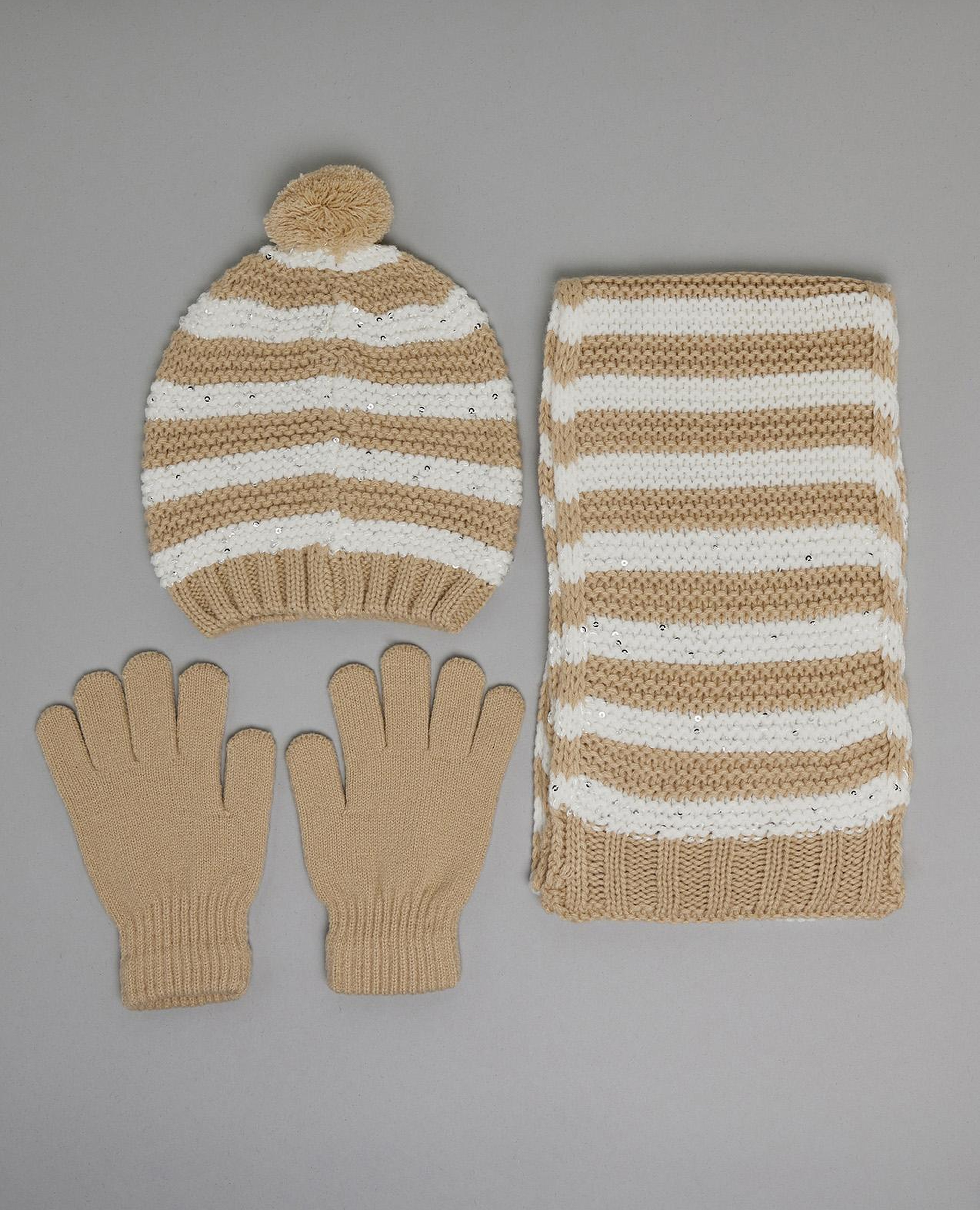 طقم إكسسوارات شتوي - 3 قطع